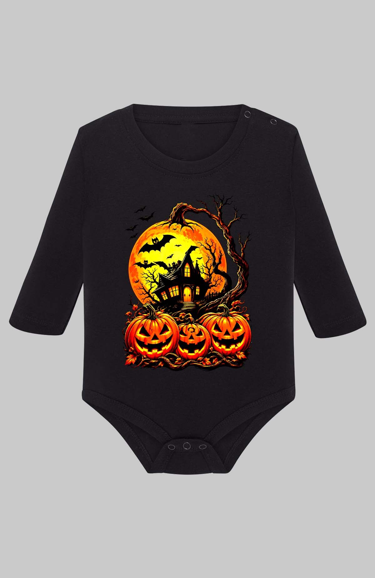 Grossiste I.A.L.D FRANCE - Halloween castle - Body Manche longue bébé Fille