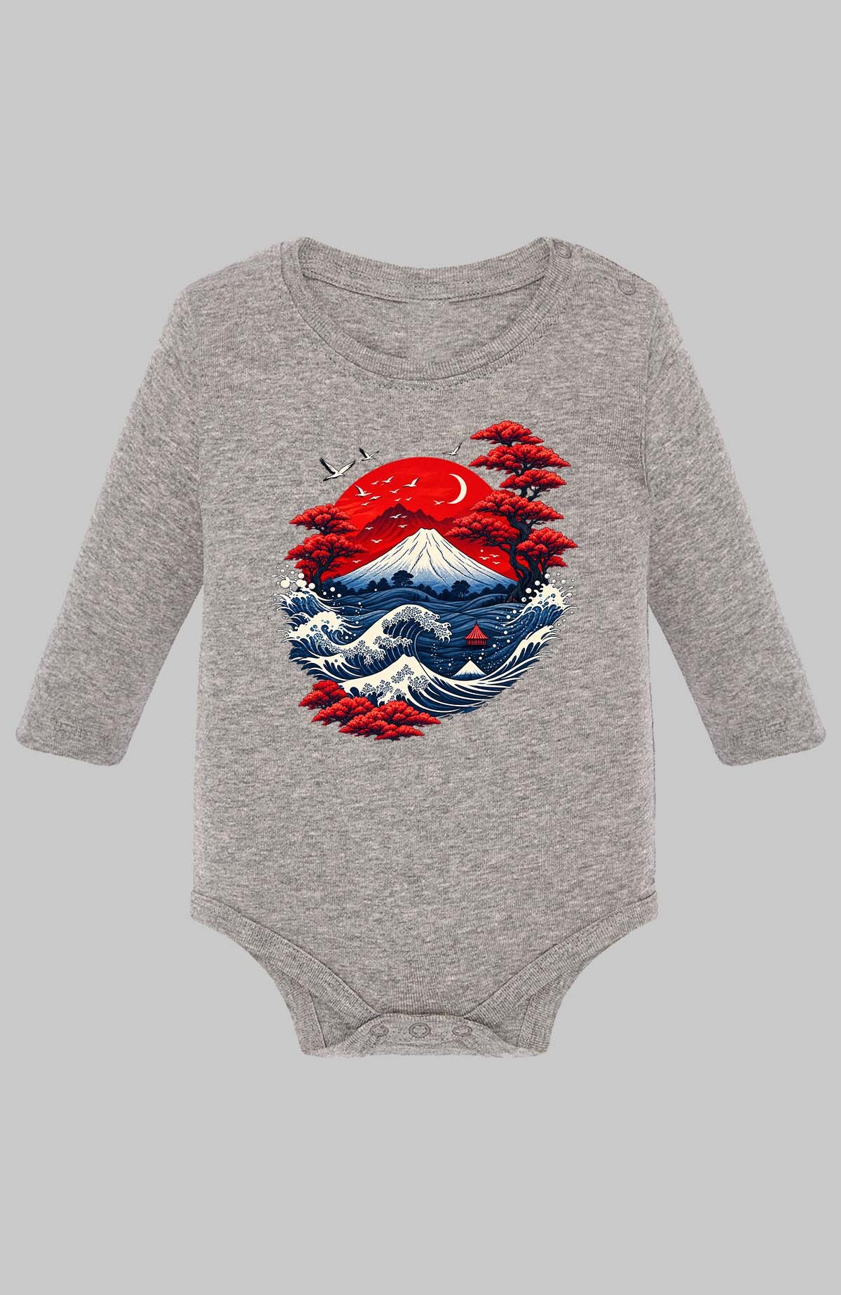 Wholesaler I.A.L.D FRANCE - Japan fuji - Baby Long Sleeve Bodysuit Girl