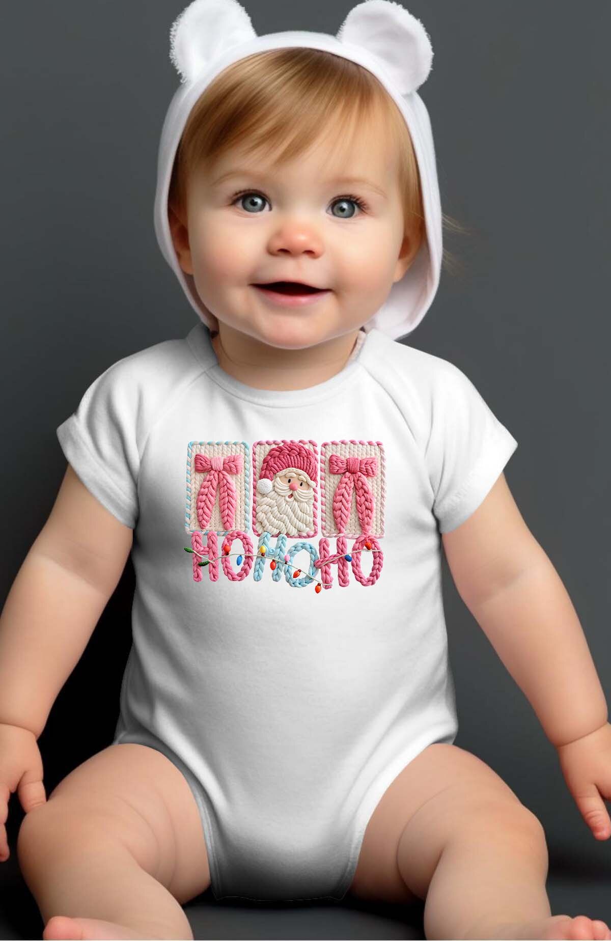 Großhändler I.A.L.D FRANCE - Falsches Garn Ho Ho - Baby Mädchen Body