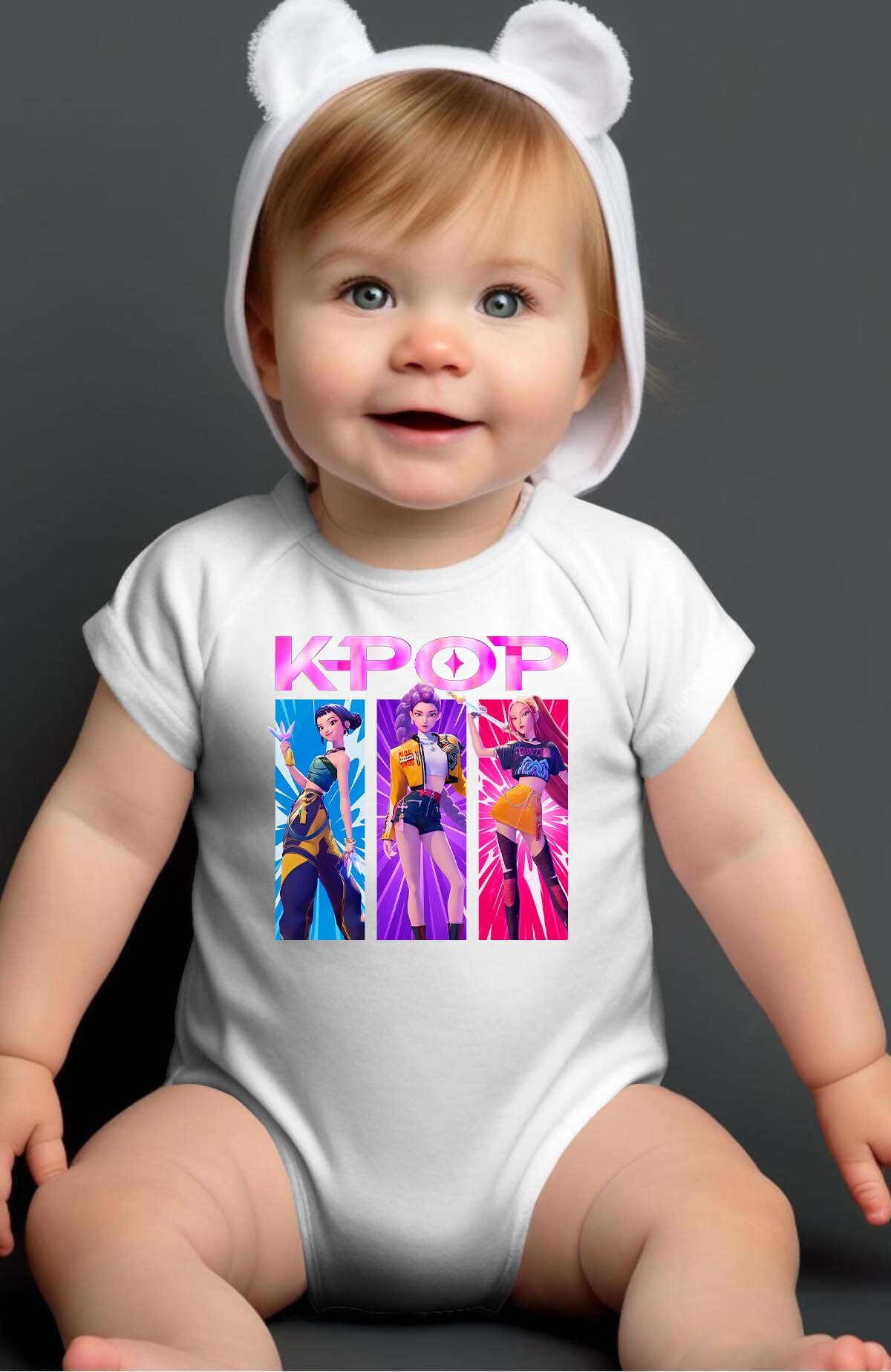 Mayorista I.A.L.D FRANCE - Trio Kpop Rosa - Body para Bebé Niña