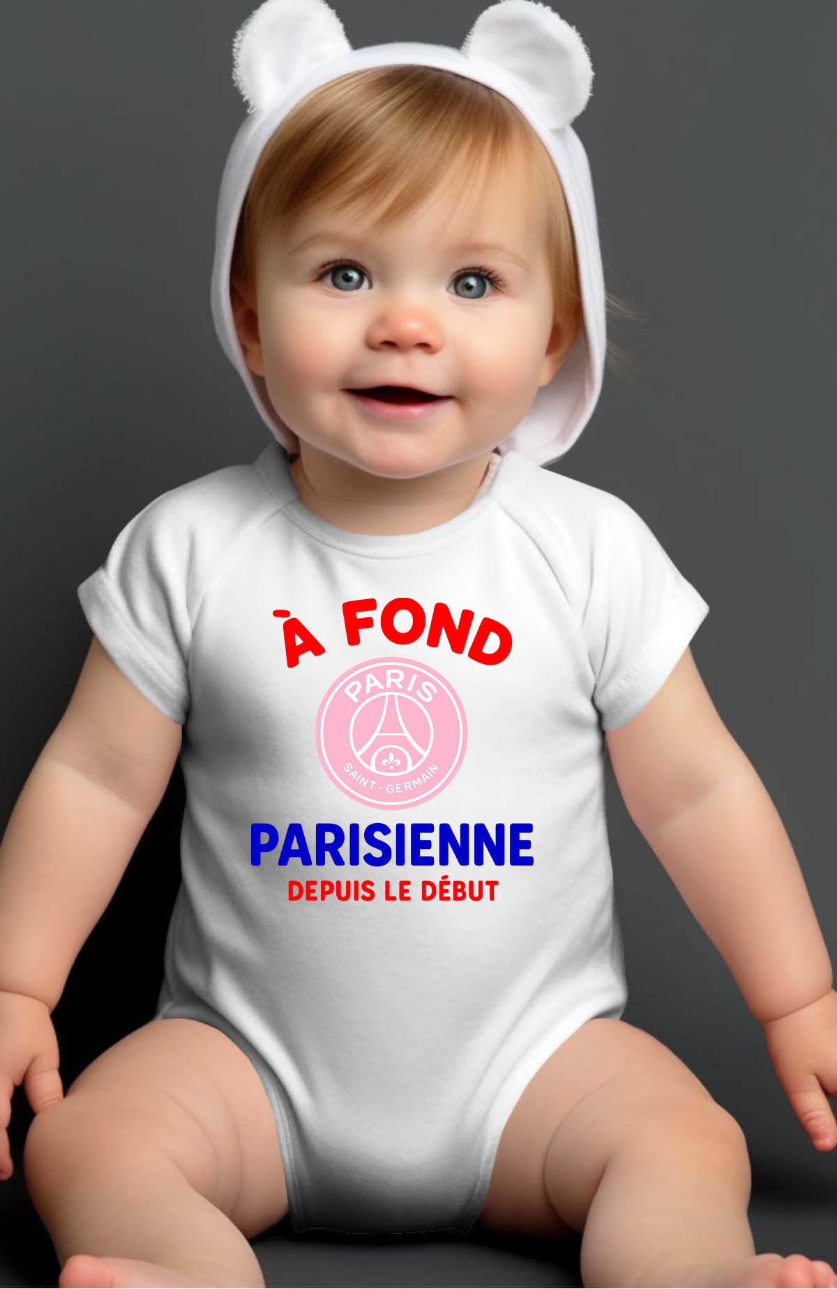 Wholesaler I.A.L.D FRANCE - Fond parisienne - Bodysuit Baby Girl