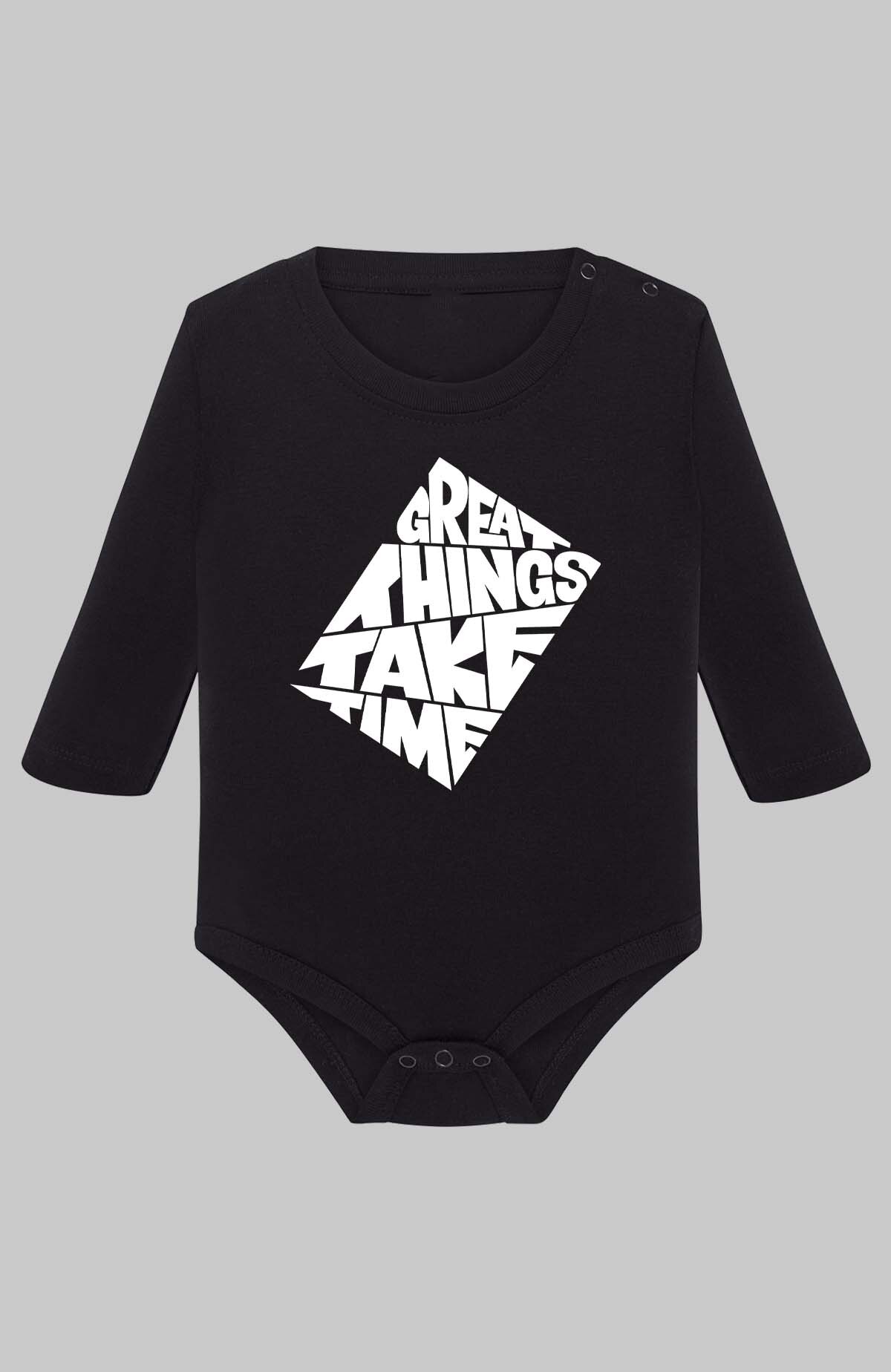 Wholesaler I.A.L.D FRANCE - Things takes time - Baby Long Sleeve Bodysuit Girl