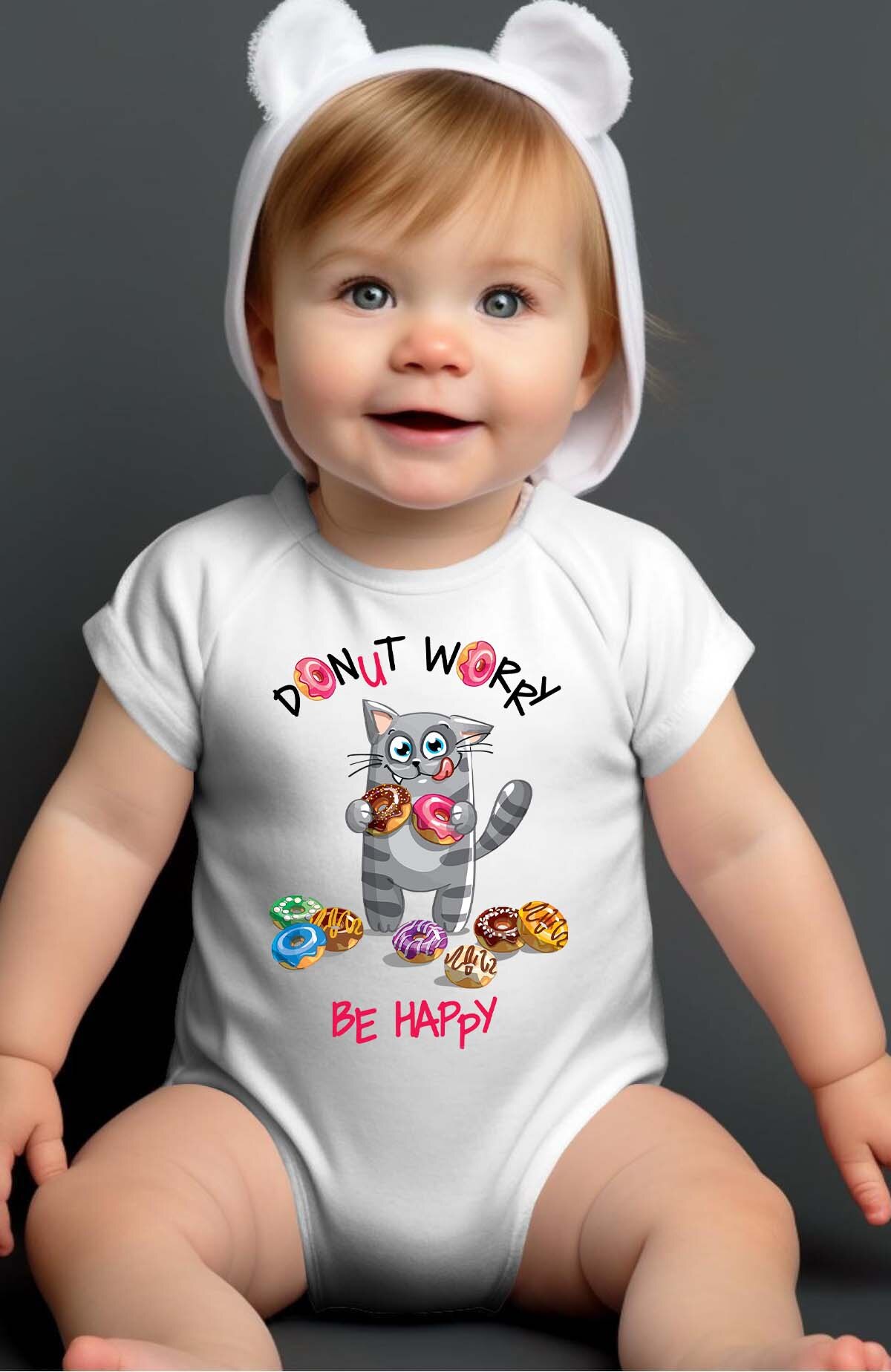 Großhändler I.A.L.D FRANCE - Donut Worry - Baby Mädchen Body