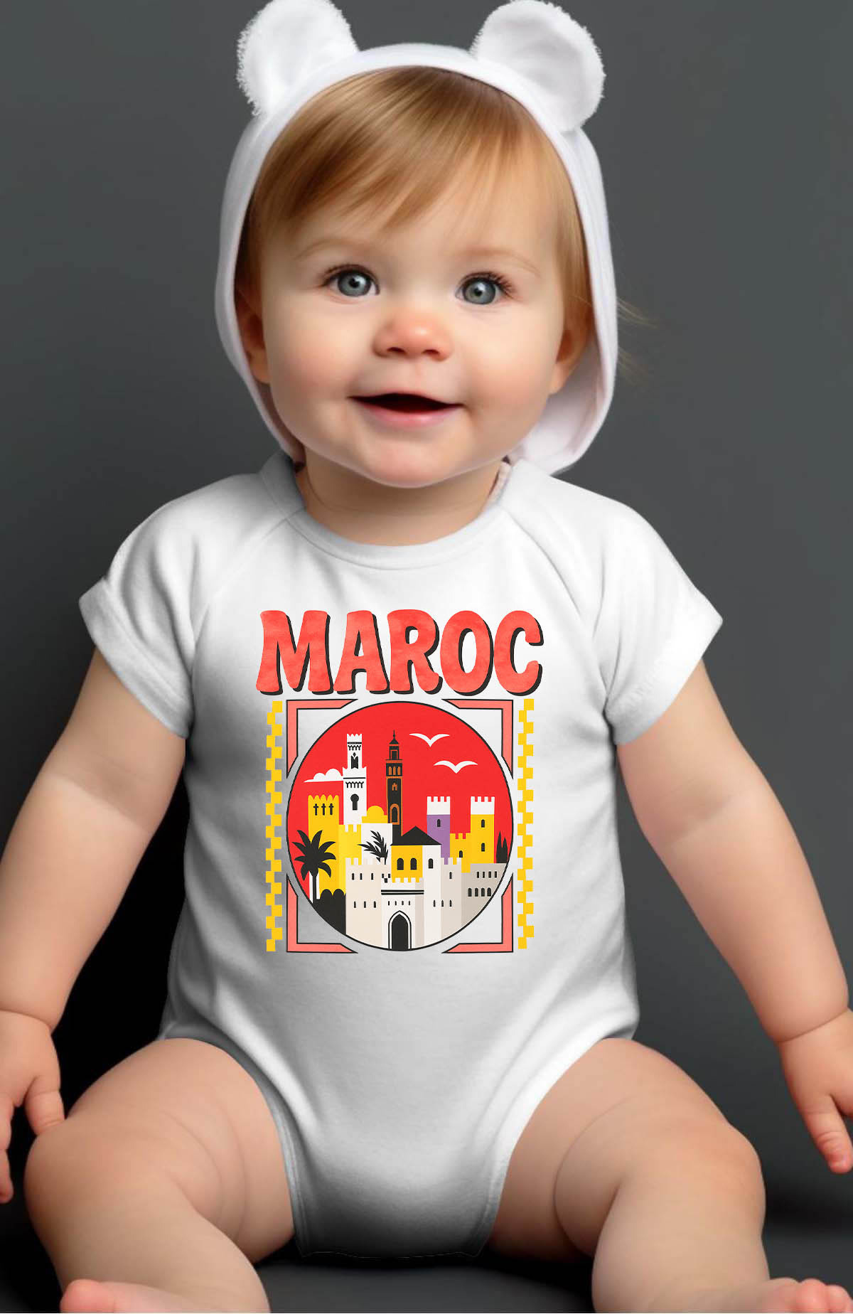 Grossiste I.A.L.D FRANCE - Maroc payz - Body Bébé Fille