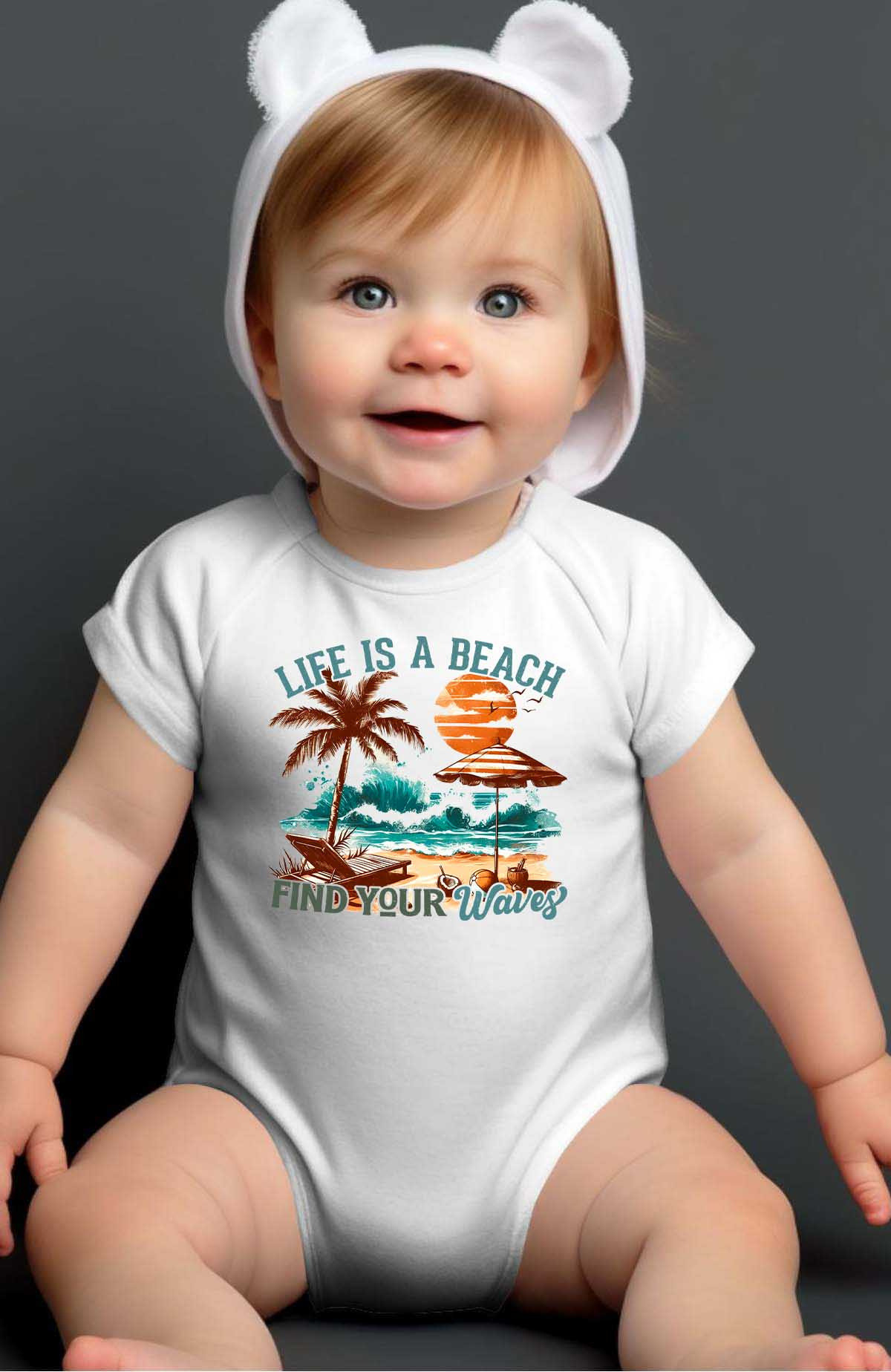Großhändler I.A.L.D FRANCE - Find waves - Body Baby Mädchen