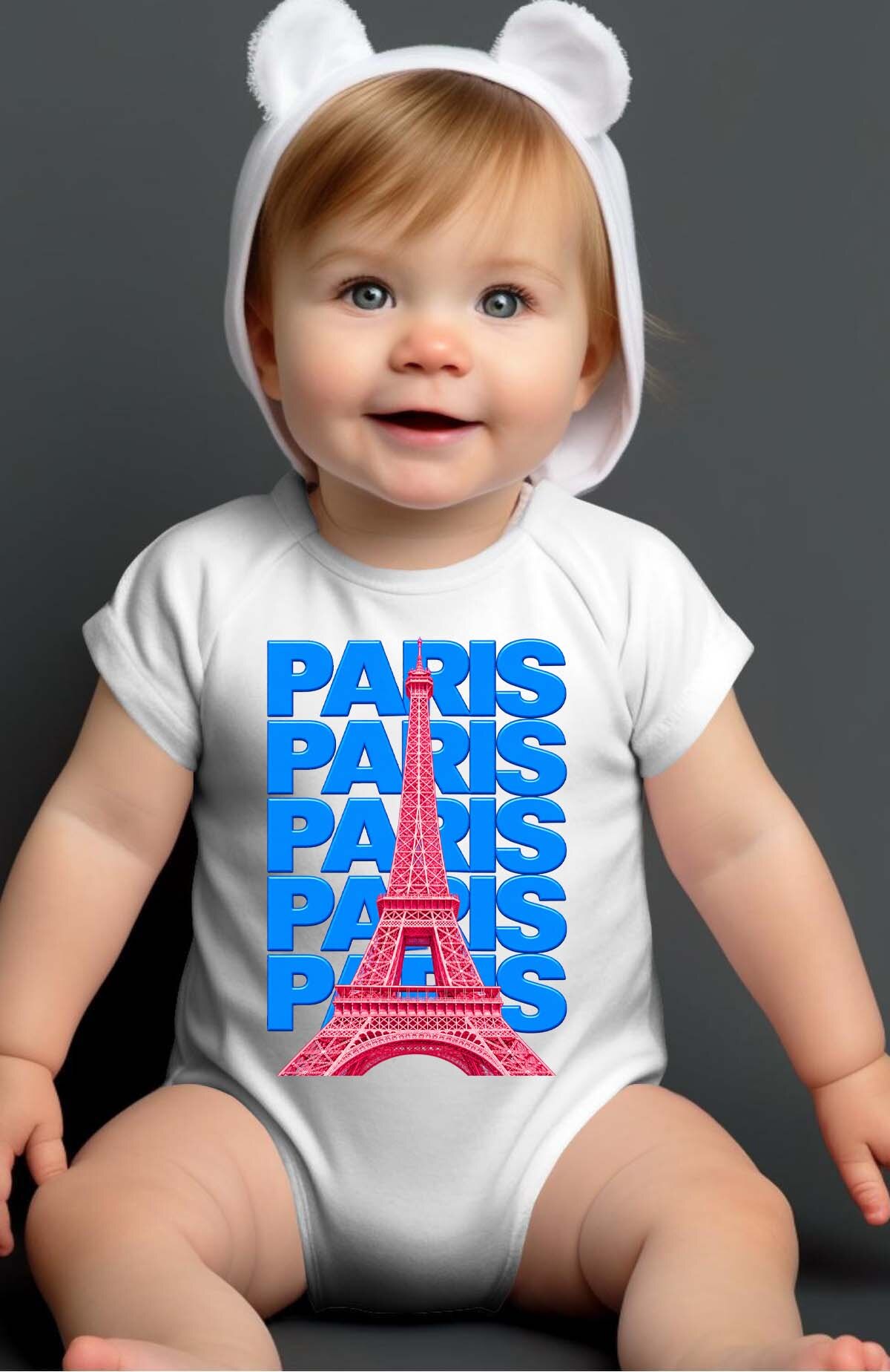 Wholesaler I.A.L.D FRANCE - 002 vintage paris - Baby Bodysuit Girl