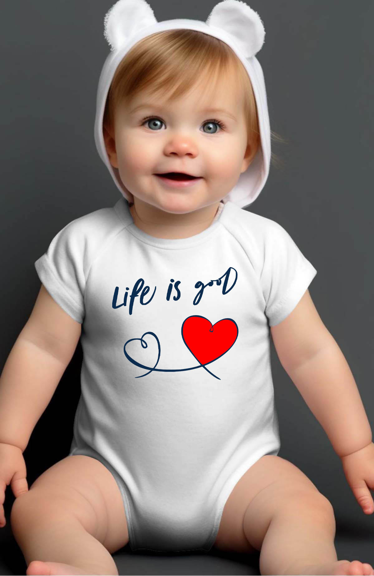 Wholesaler I.A.L.D FRANCE - Life good - Bodysuit Baby Girl