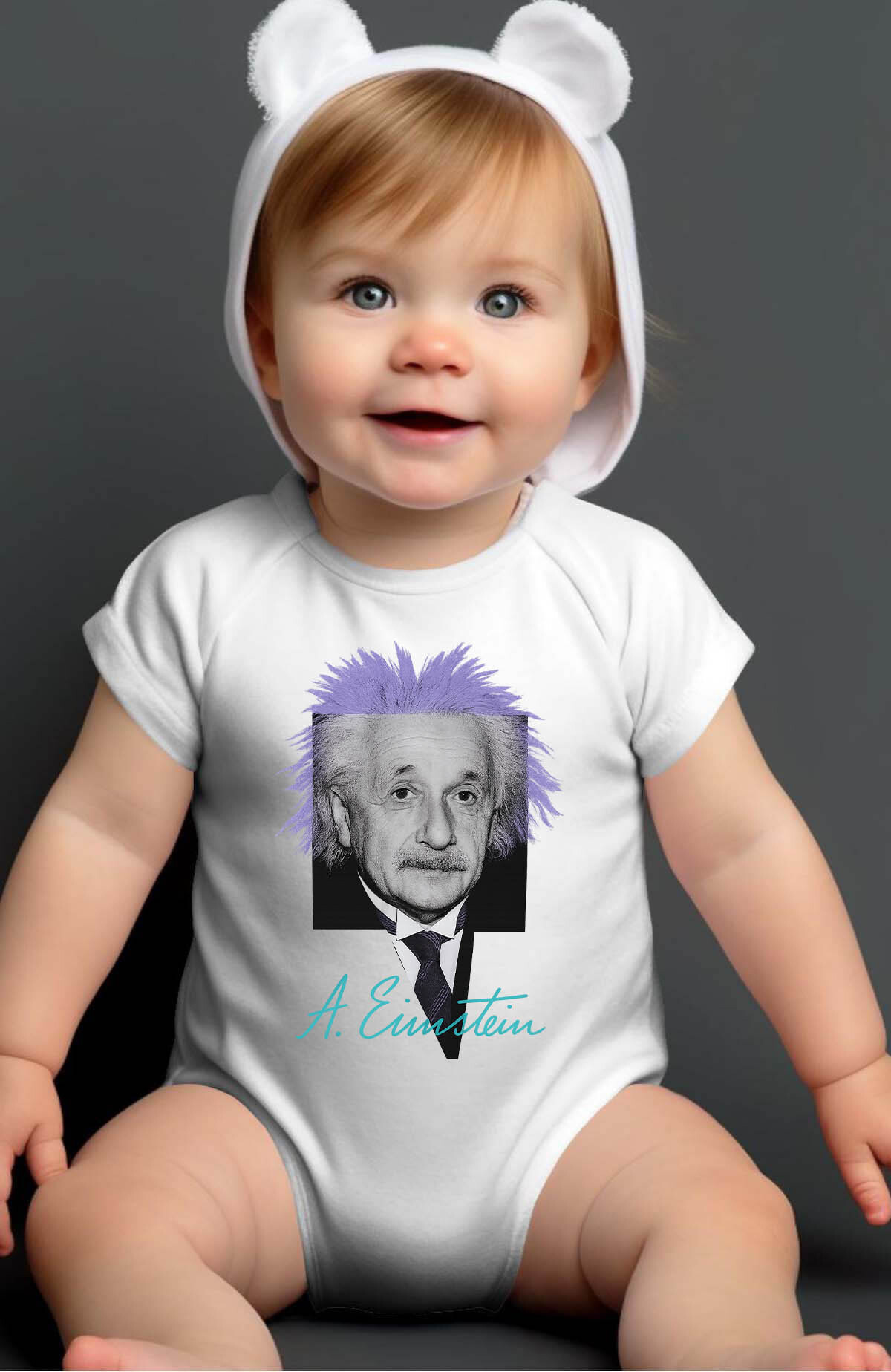 Wholesaler I.A.L.D FRANCE - Einstein violets - Bodysuit Baby Girl