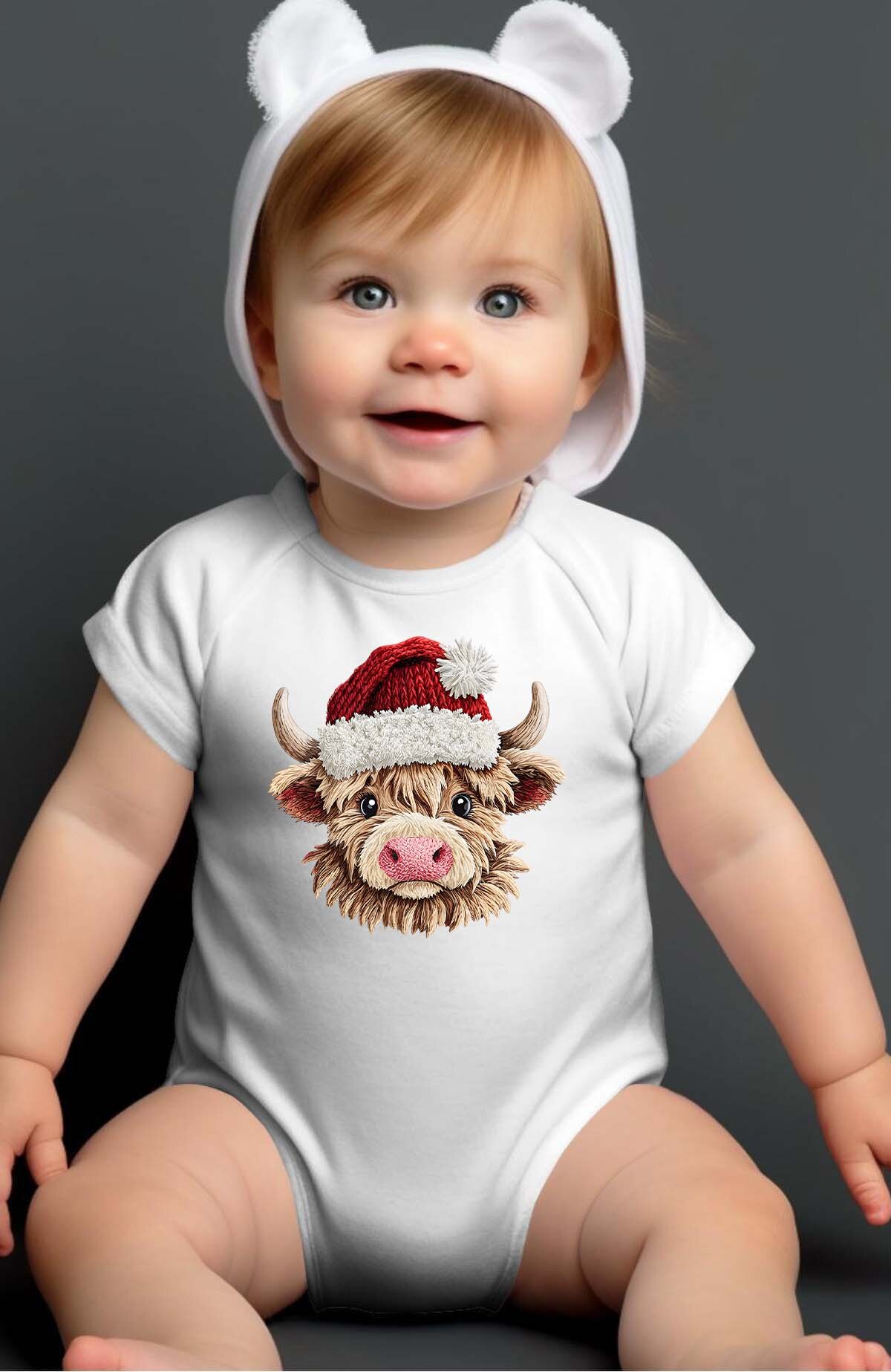 Großhändler I.A.L.D FRANCE - Gehäkelte Santa Kuh - Baby Mädchen Body