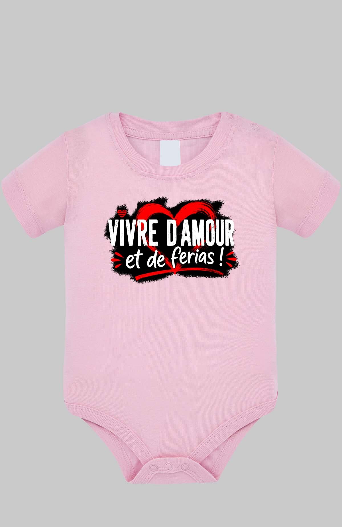 Grossiste I.A.L.D FRANCE - Vive amour ferias - Body Bébé Fille