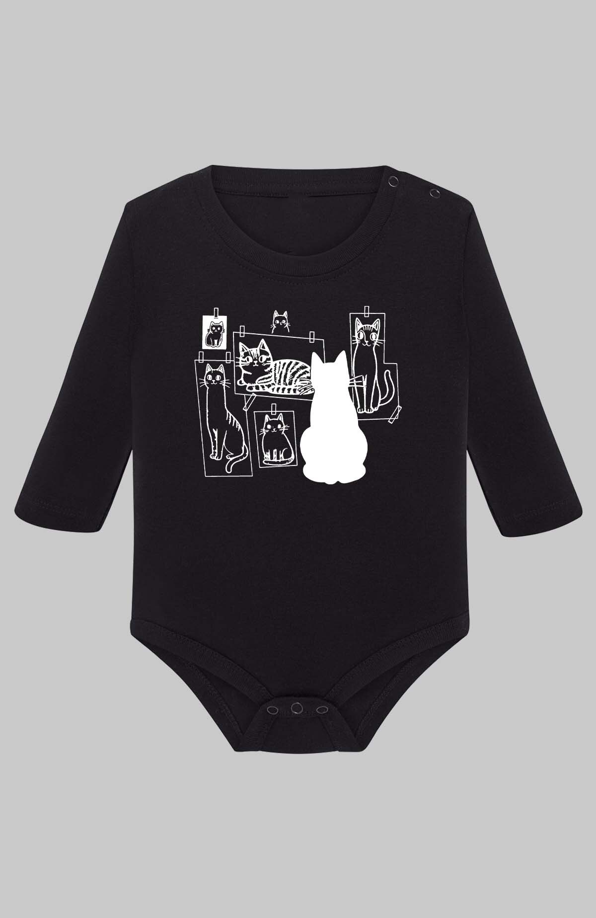 Grossiste I.A.L.D FRANCE - cats frames - Body Manche longue bébé Fille