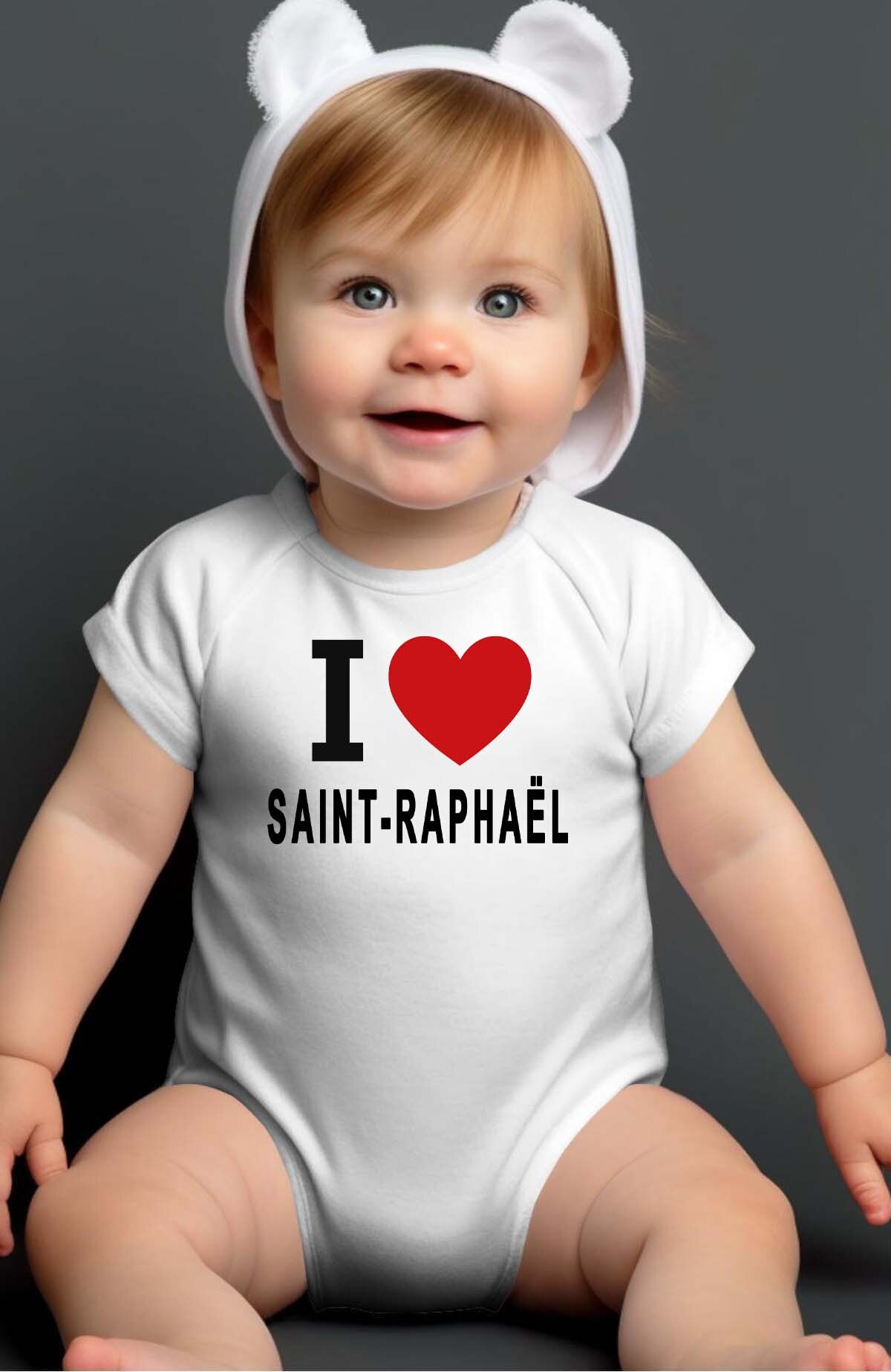Grossiste I.A.L.D FRANCE - I love SAINT-RAPHAËL - Body Bébé Fille