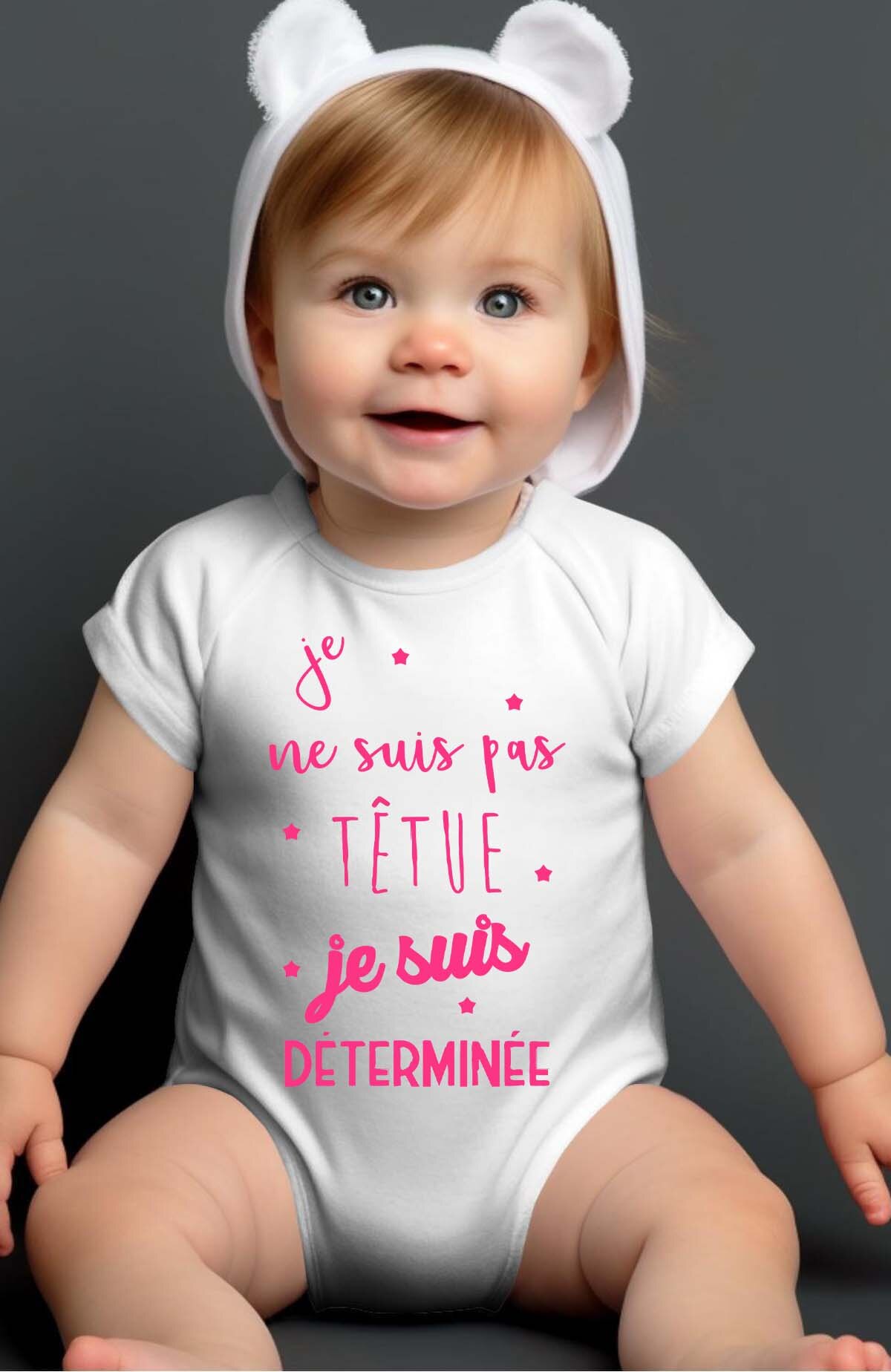 Mayorista I.A.L.D FRANCE - No terca, decidida - Body para bebé niña