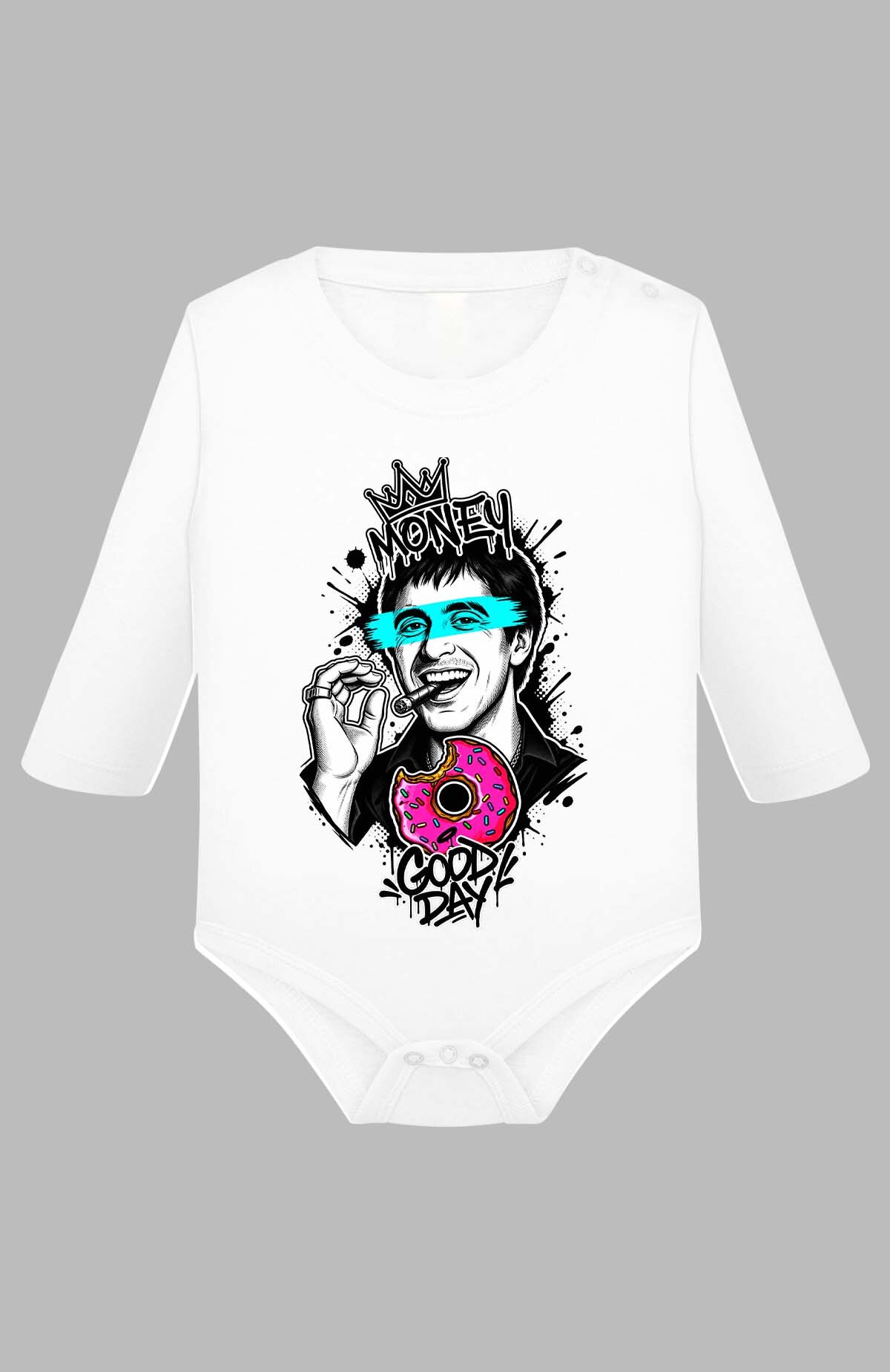 Wholesaler I.A.L.D FRANCE - Money good day - Baby Long Sleeve Bodysuit Girl