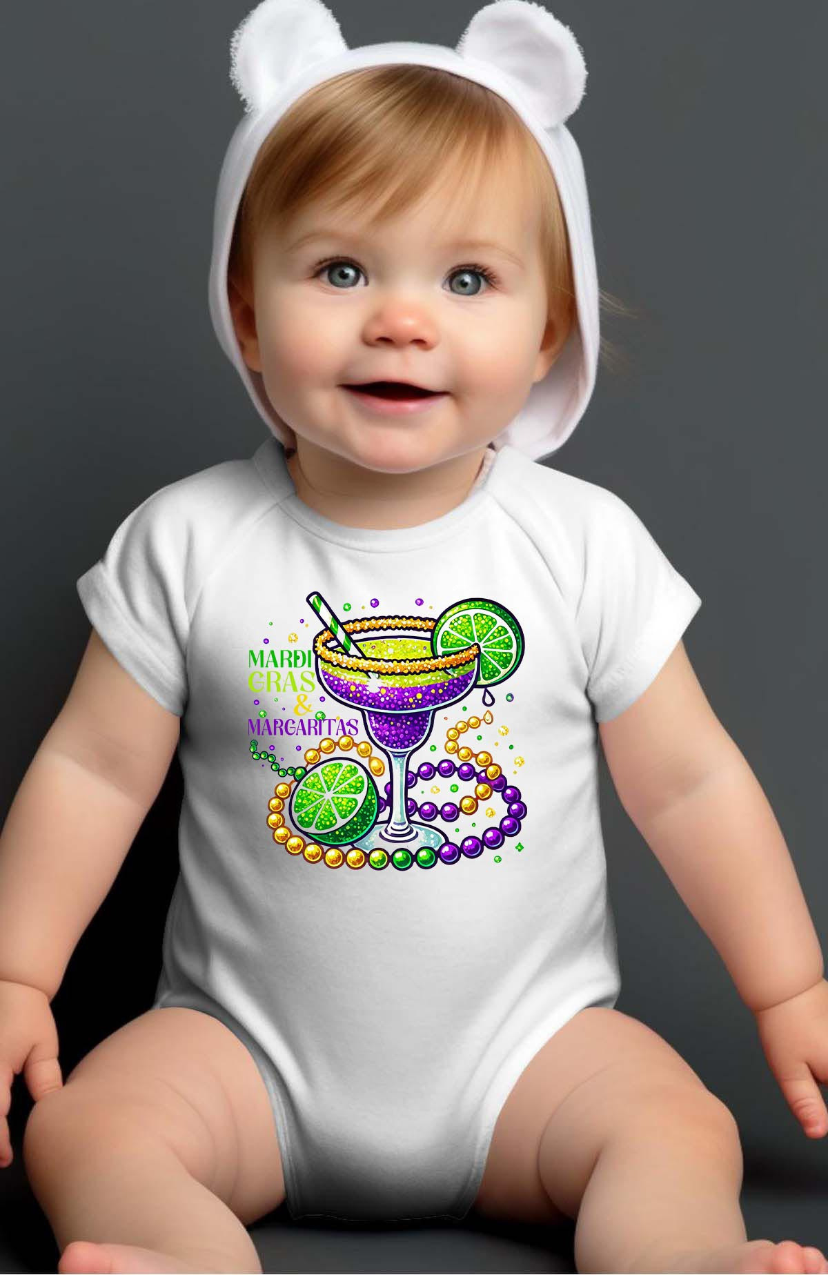 Wholesaler I.A.L.D FRANCE - Mardi Gras & Margaritas - Bodysuit Baby Girl