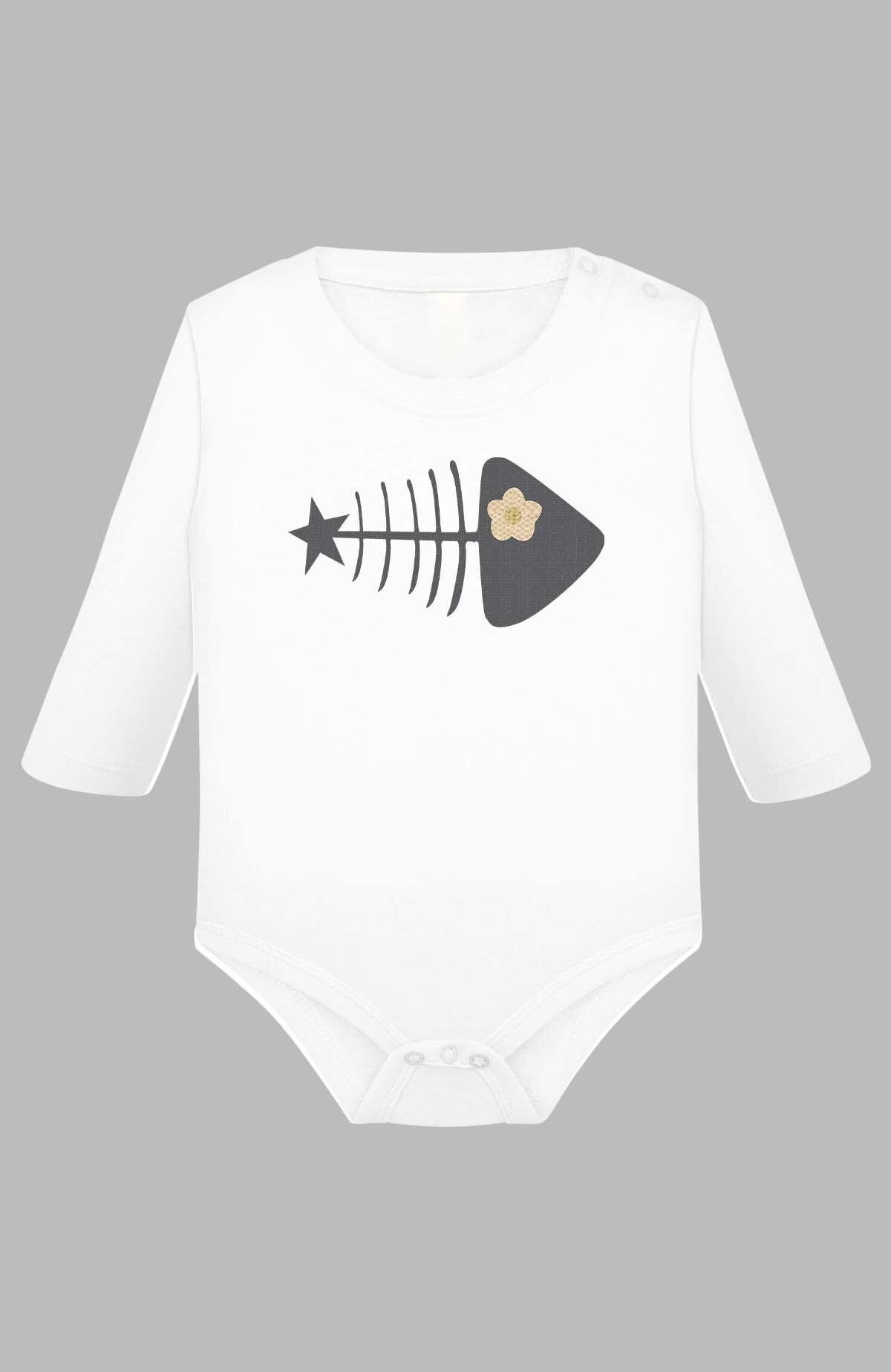 Grossiste I.A.L.D FRANCE - Fishbone star - Body Manche longue bébé Fille