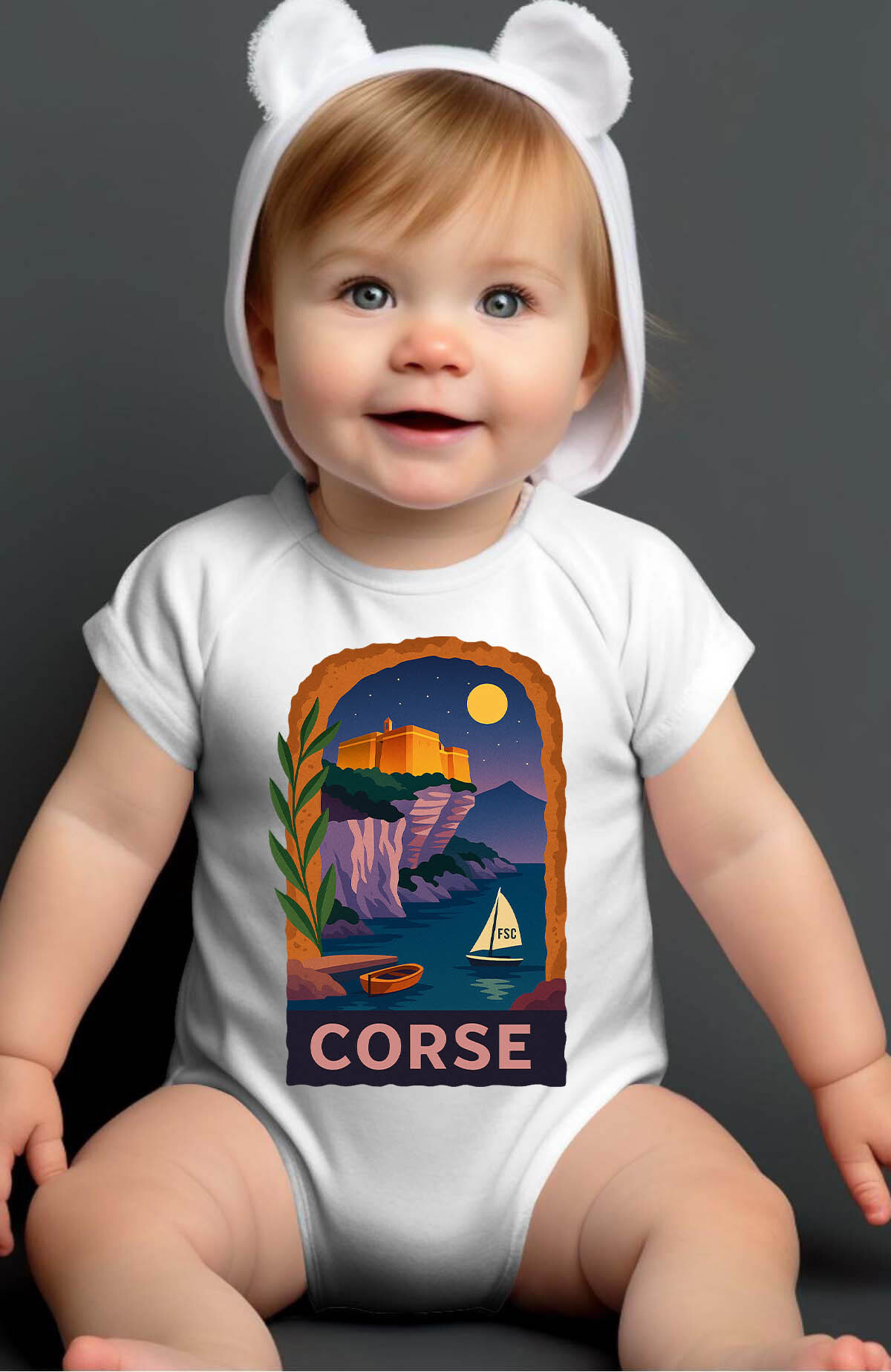 Grossiste I.A.L.D FRANCE - CORSE PopVoyage - Body Bébé Fille