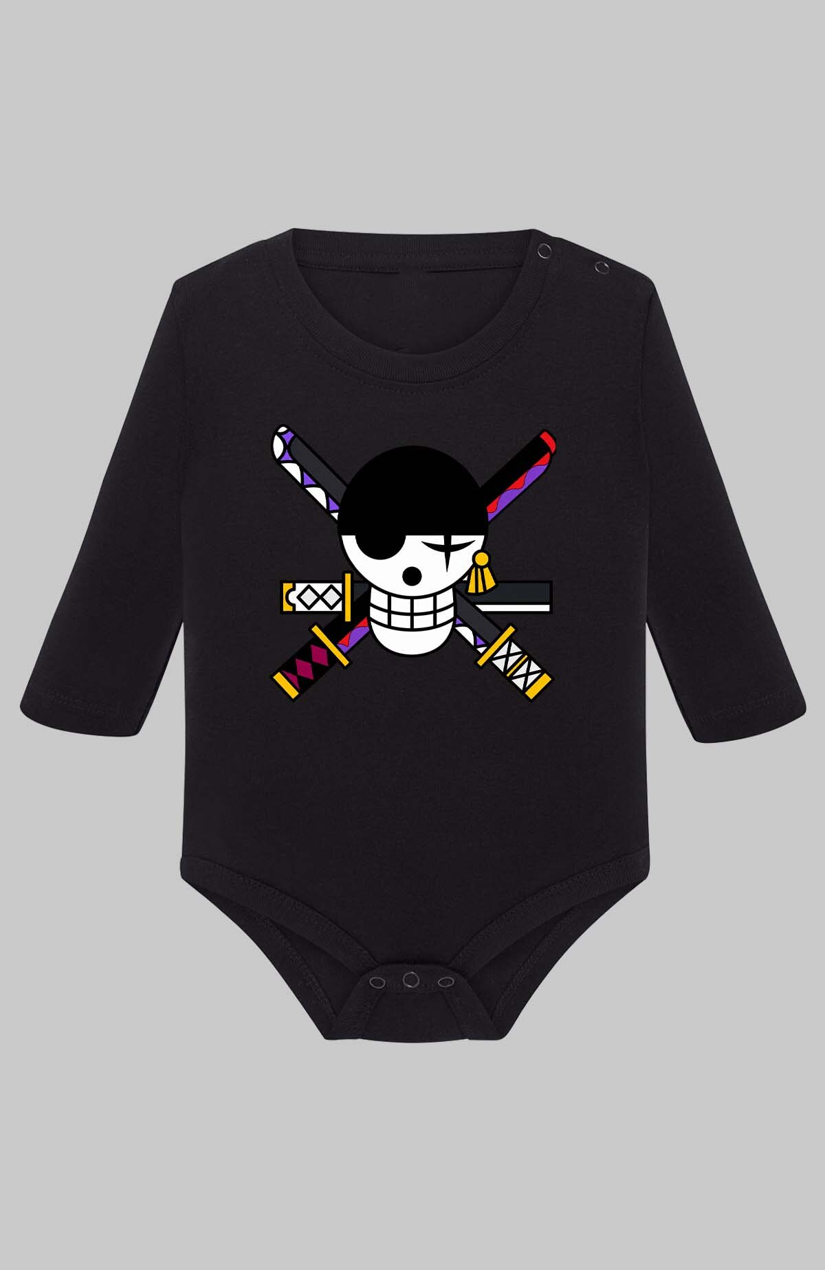 Wholesaler I.A.L.D FRANCE - PIRAT ONEPICE - Baby Long Sleeve Bodysuit Girl