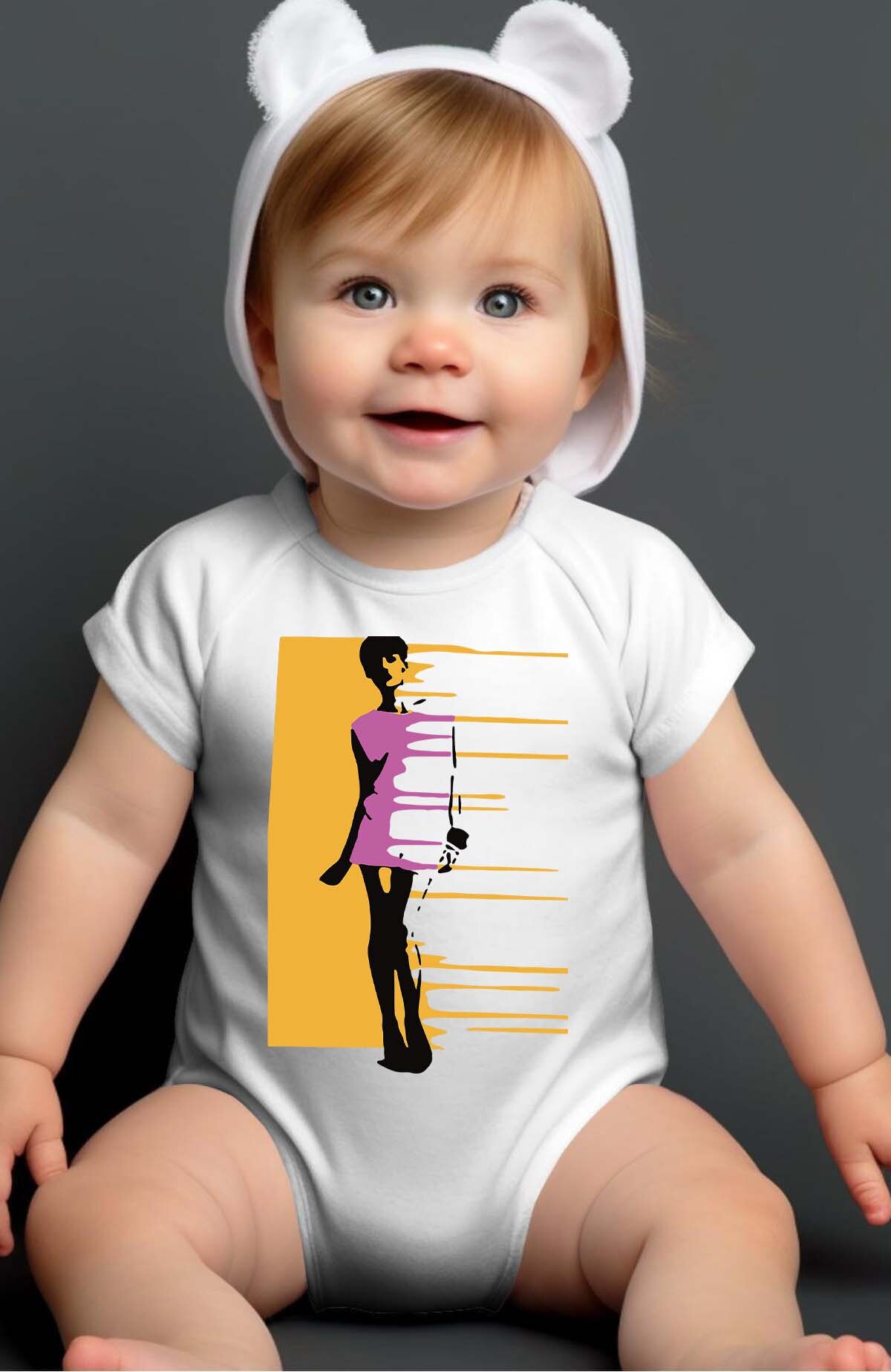 Wholesaler I.A.L.D FRANCE - Yellow City Urb - Bodysuit Baby Girl