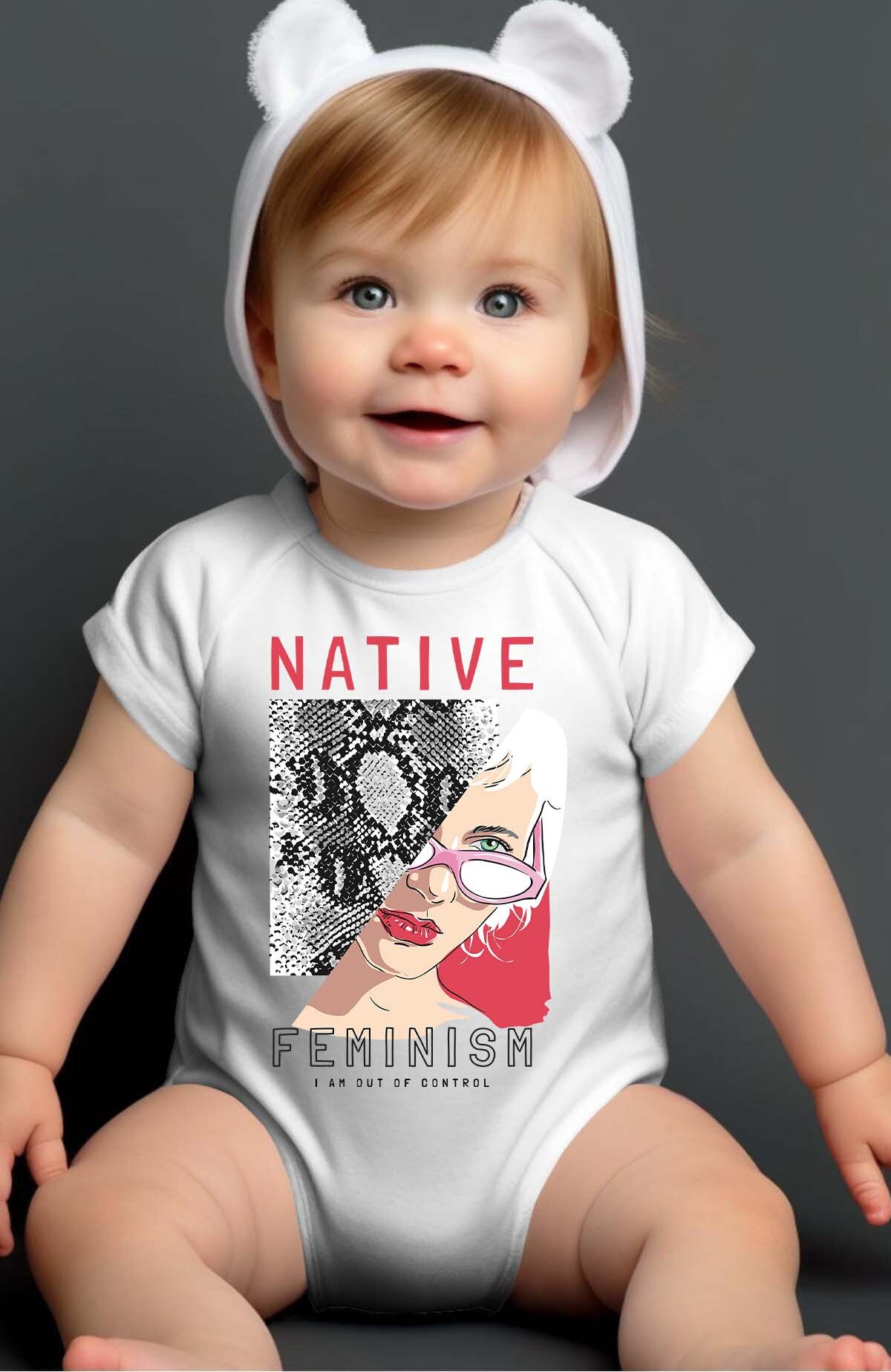 Großhändler I.A.L.D FRANCE - Native Feminism - Body für Baby Mädchen