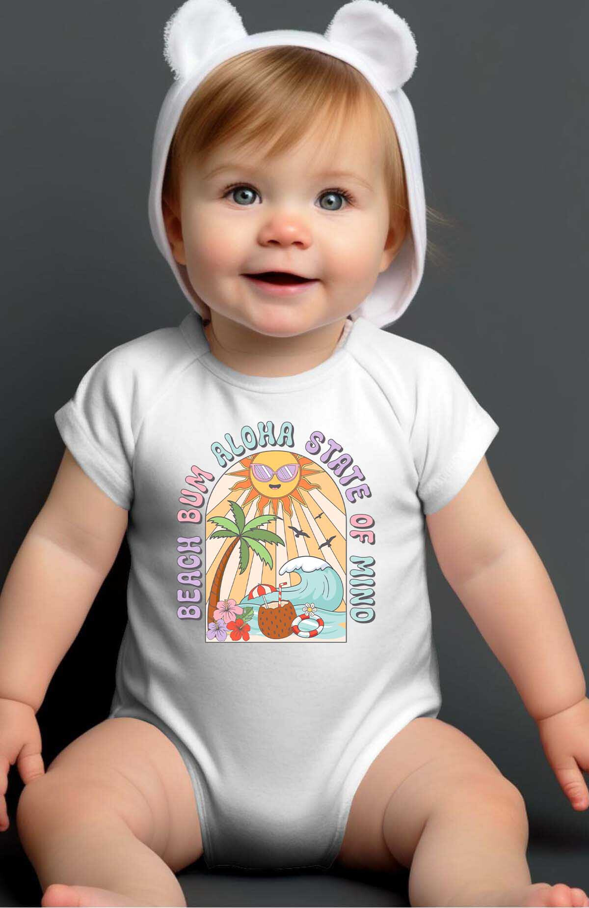 Grossista I.A.L.D FRANCE - Beach bum aloha - Body per bambina