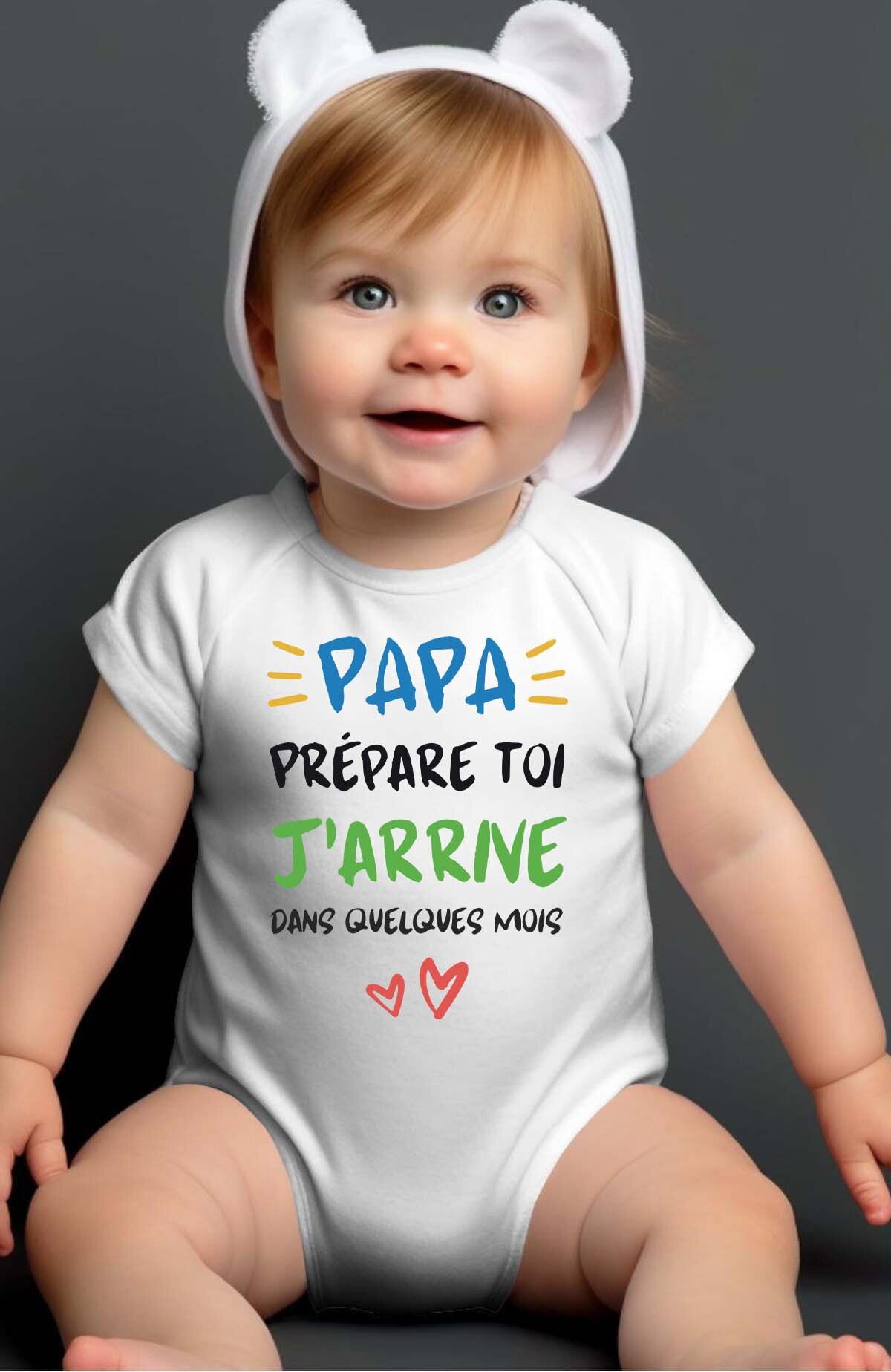 Wholesaler I.A.L.D FRANCE - Papa j'arrive - Bodysuit Baby Girl