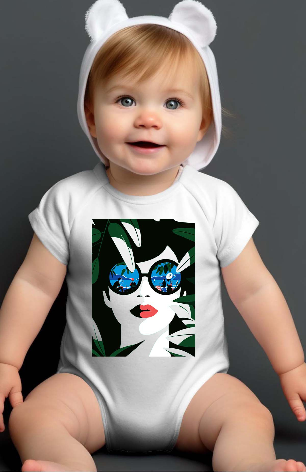 Grossiste I.A.L.D FRANCE - Girl green 25Vers - Body Bébé Fille