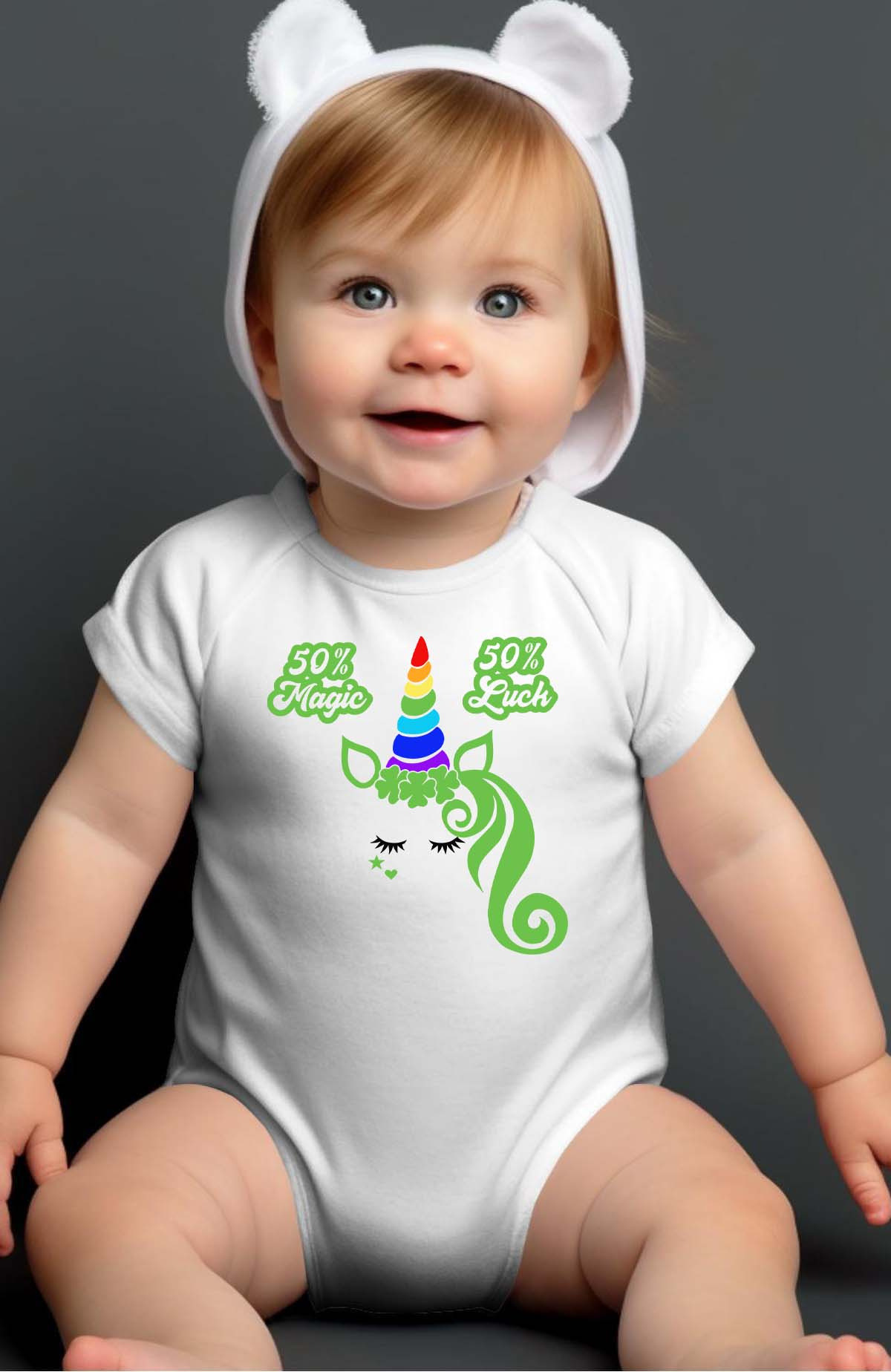Grossiste I.A.L.D FRANCE - St Patricks Unicorn - Body Bébé Fille