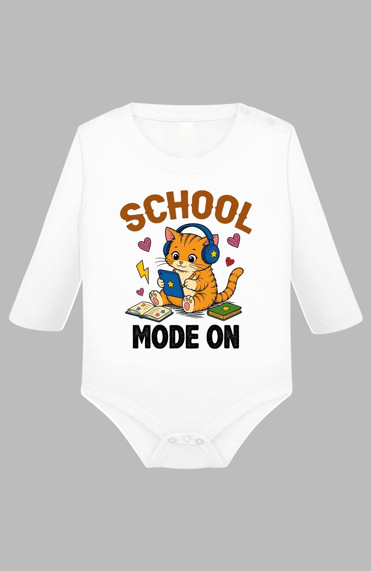 Grossiste I.A.L.D FRANCE - School Mode on - Body Manche longue bébé Fille