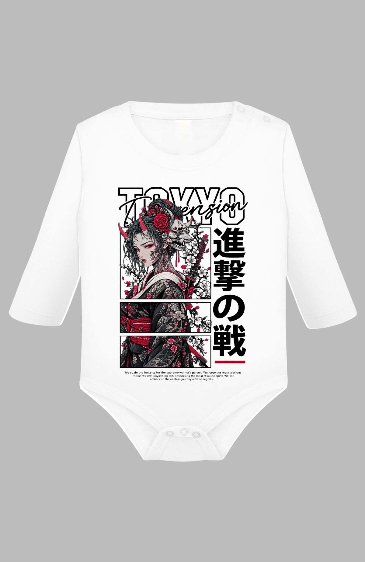 Wholesaler I.A.L.D FRANCE - Japanese Crane - Baby Long Sleeve Bodysuit Girl