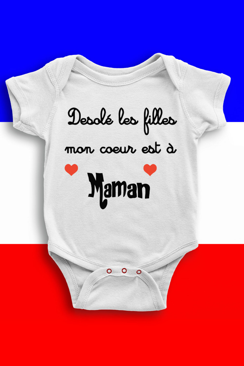 Grossiste I.A.L.D FRANCE - Body Bébé | Dsl les filles coeur maman