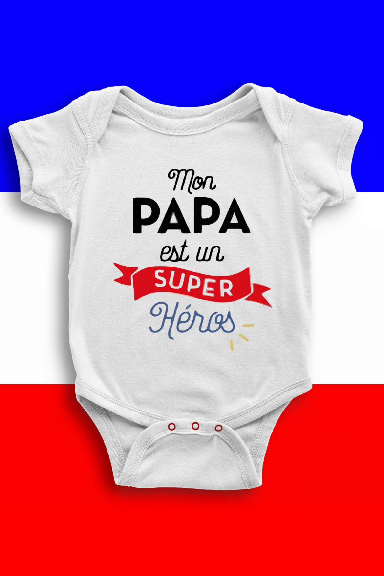 Grossiste I.A.L.D FRANCE - Body Bébé | Papa Super Héro