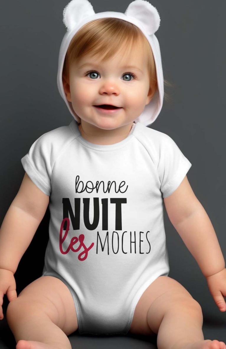 Großhändler I.A.L.D FRANCE - Baby-Jungen-Body | Gute Nacht