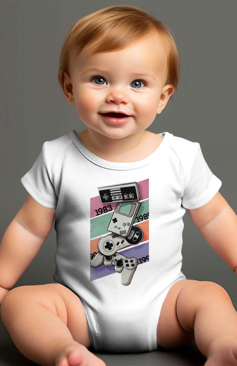Mayorista I.A.L.D FRANCE - Body de bebé niño | controlador de nintendo
