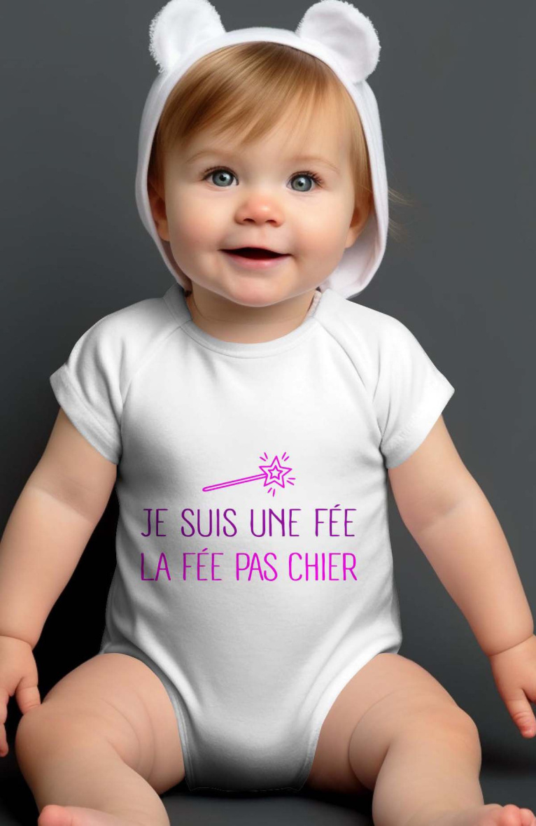 Wholesaler I.A.L.D FRANCE - Baby Boy Bodysuit | je suis une fée V2