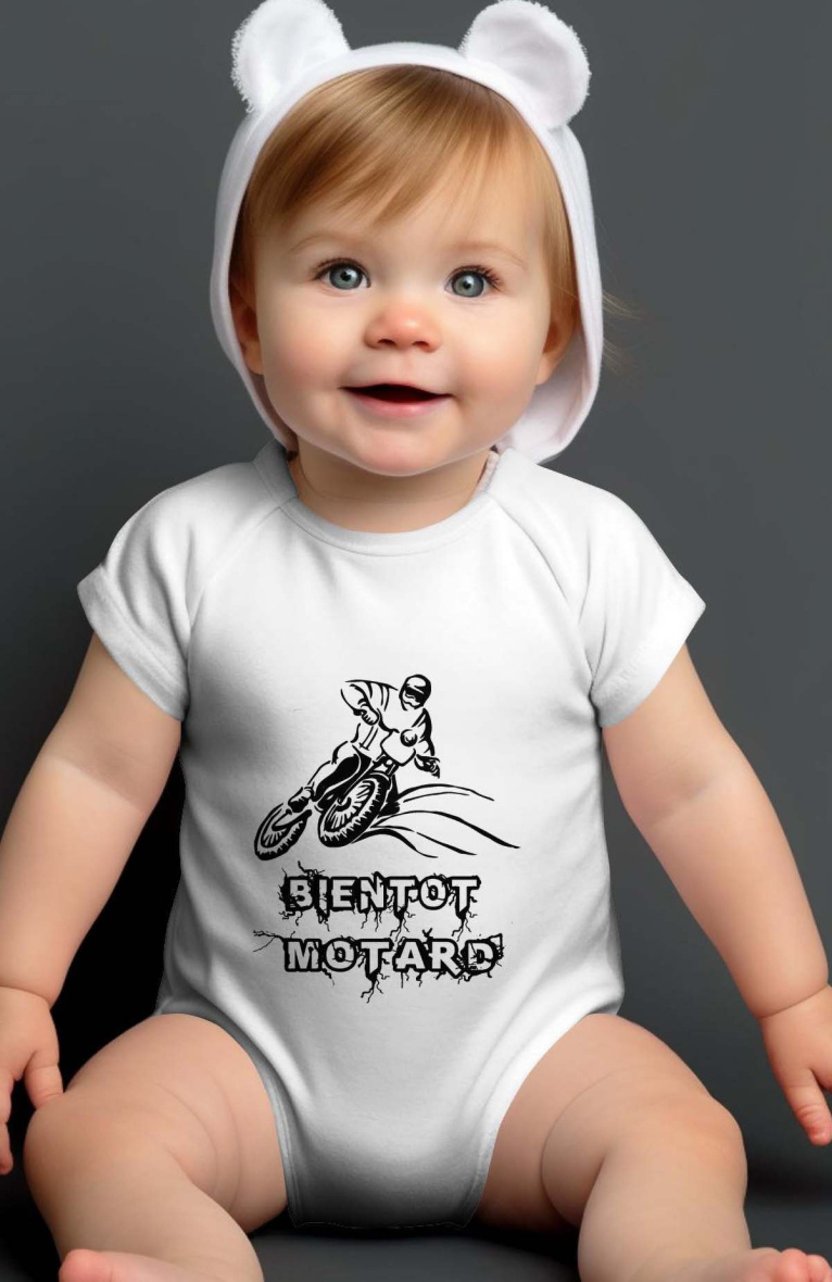 Wholesaler I.A.L.D FRANCE - Baby Boy Bodysuit | bientot motard