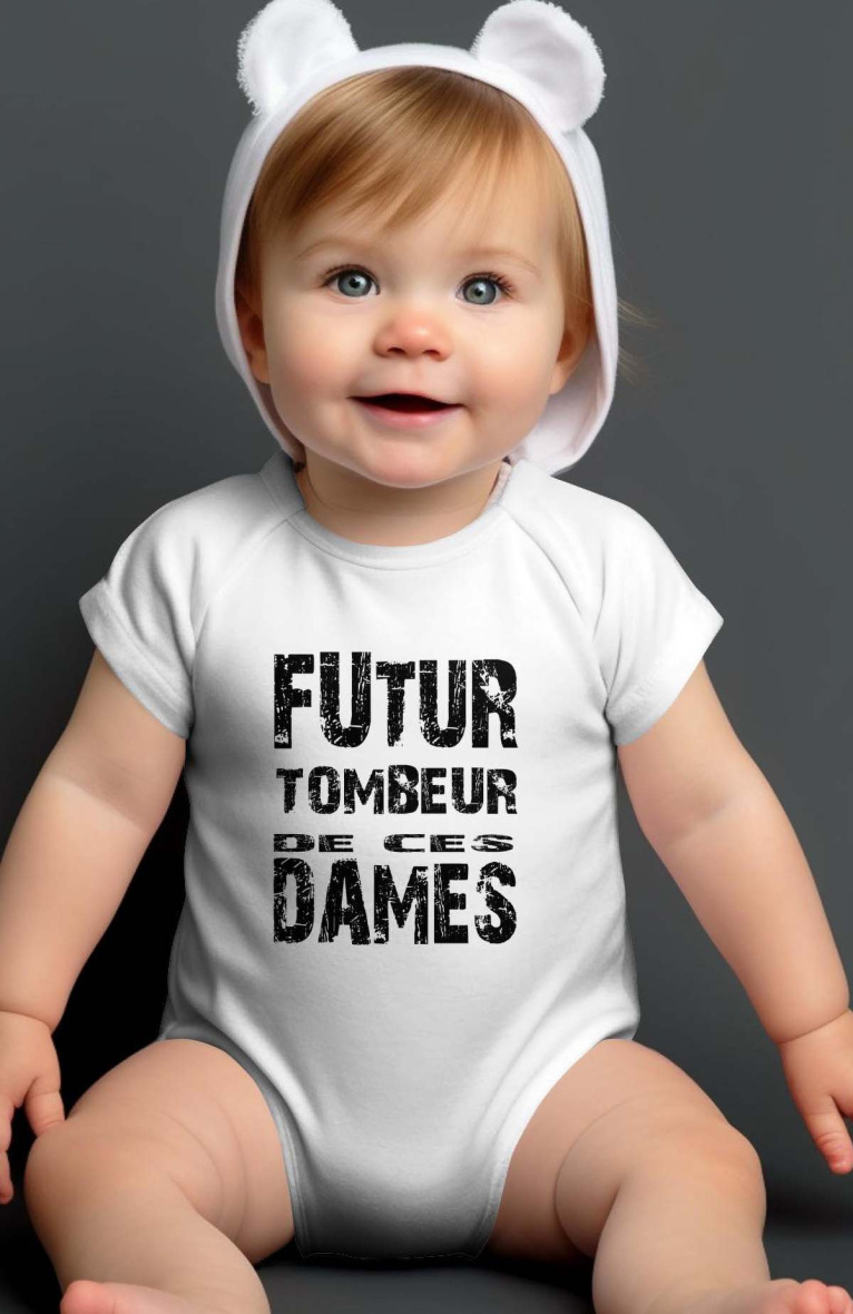 Großhändler I.A.L.D FRANCE - Baby-Jungen-Body | zukünftiger Frauenschwarm