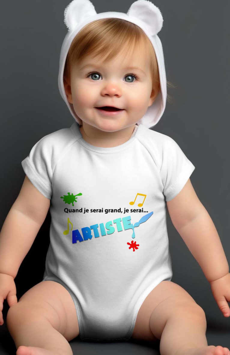 Großhändler I.A.L.D FRANCE - Baby-Jungen-Body | großartiger Künstler