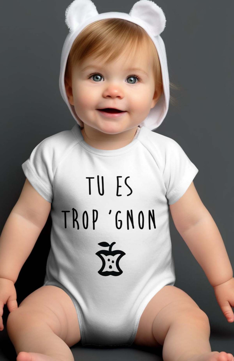 Großhändler I.A.L.D FRANCE - Baby-Jungen-Body | du bist zu dumm