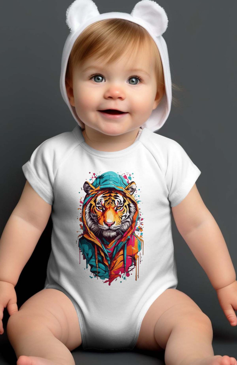 Grossiste I.A.L.D FRANCE - Body bébé  Garçon | Tiger paint