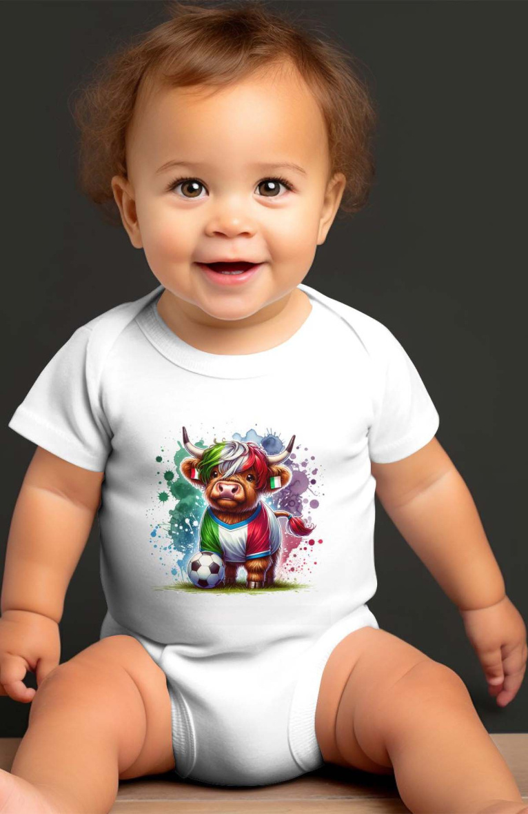 Großhändler I.A.L.D FRANCE - Baby-Jungen-Body | Italienische Kuh