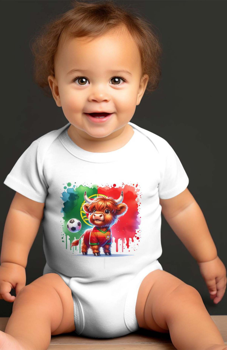 Großhändler I.A.L.D FRANCE - Baby-Jungen-Body | Portugal-Kuh