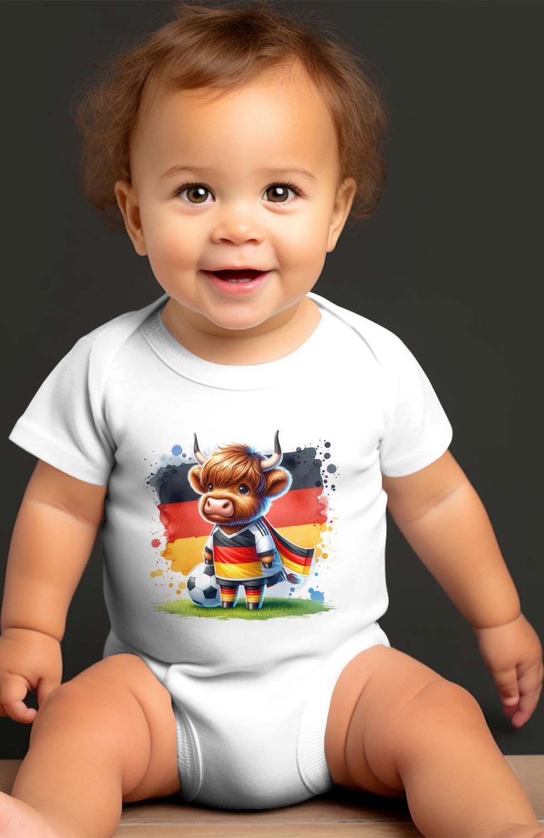 Großhändler I.A.L.D FRANCE - Baby-Jungen-Body | Deutsche Kuh