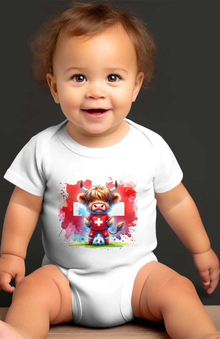 Großhändler I.A.L.D FRANCE - Baby-Jungen-Body | Schweizer Kuh