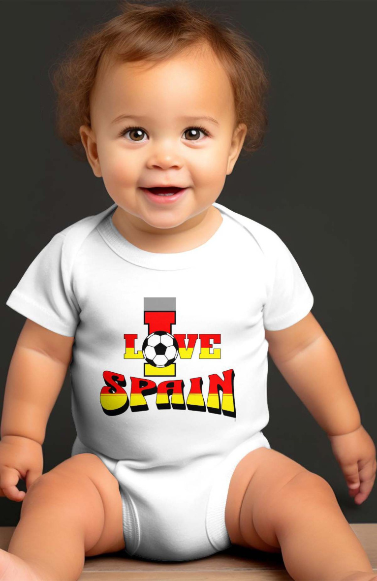 Großhändler I.A.L.D FRANCE - Baby-Jungen-Body | Ich liebe Spanien