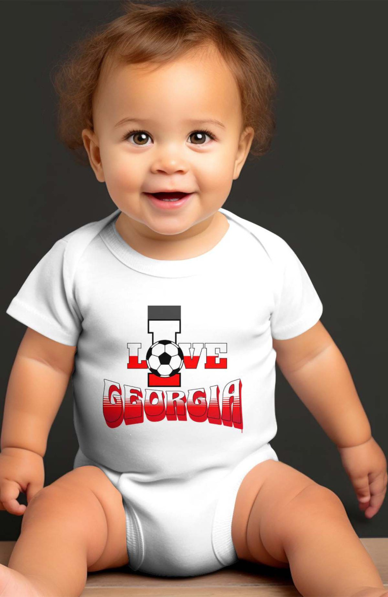Großhändler I.A.L.D FRANCE - Baby-Jungen-Body | Ich liebe Georgia