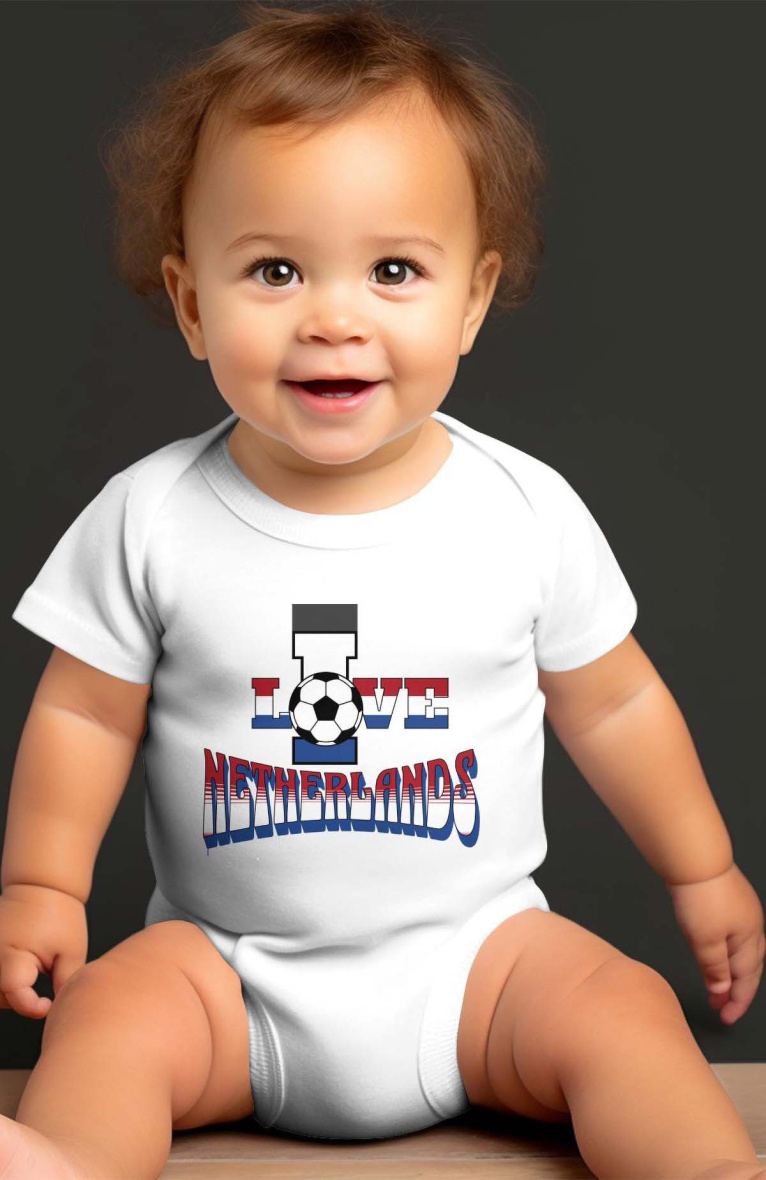 Großhändler I.A.L.D FRANCE - Baby-Jungen-Body | Ich liebe Niederlande