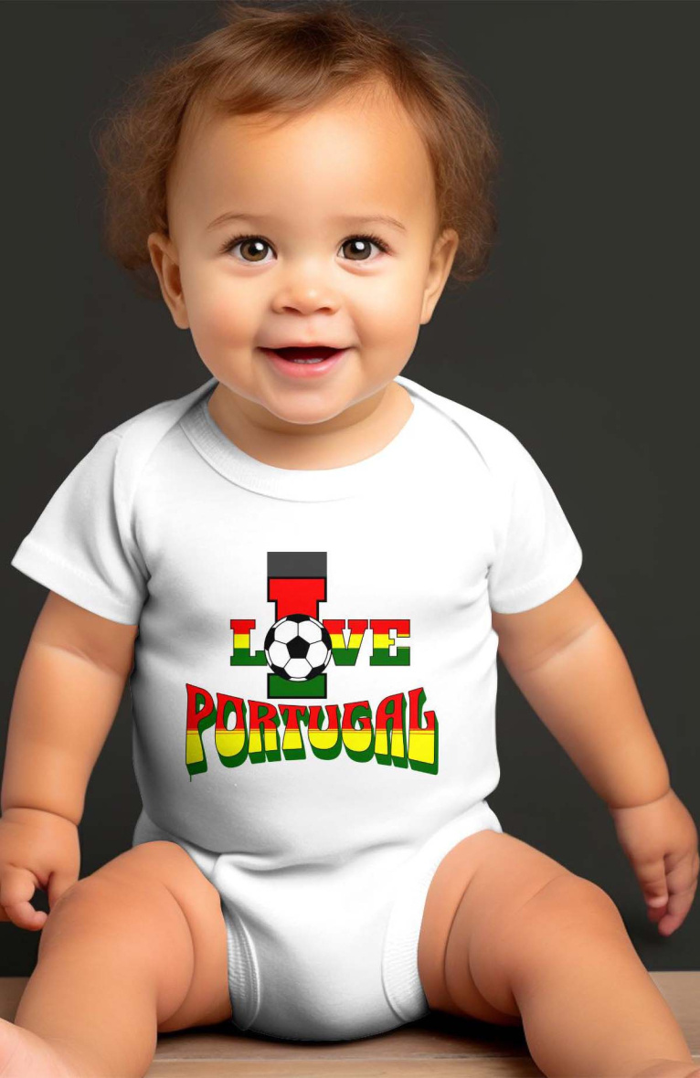 Großhändler I.A.L.D FRANCE - Baby-Jungen-Body | Ich liebe Portugal