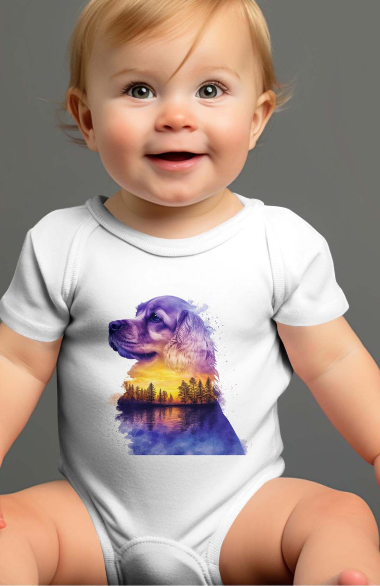 Großhändler I.A.L.D FRANCE - Baby-Jungen-Body | Hundelandschaft