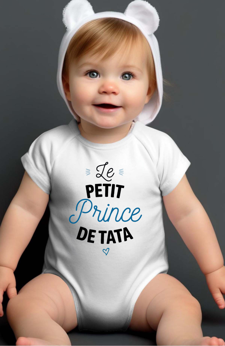 Großhändler I.A.L.D FRANCE - Prince tata – Baby-Body für Jungen